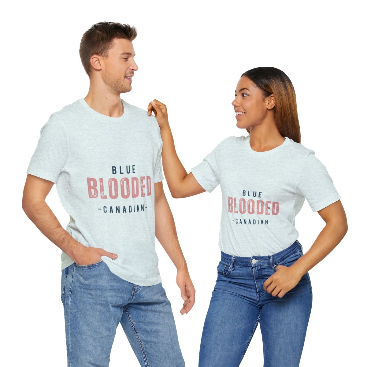 Blue Blooded Canadian - Unisex Short Sleeve Tee 54 Blue Blooded Canadian - Unisex Short Sleeve Tee - Image 54
