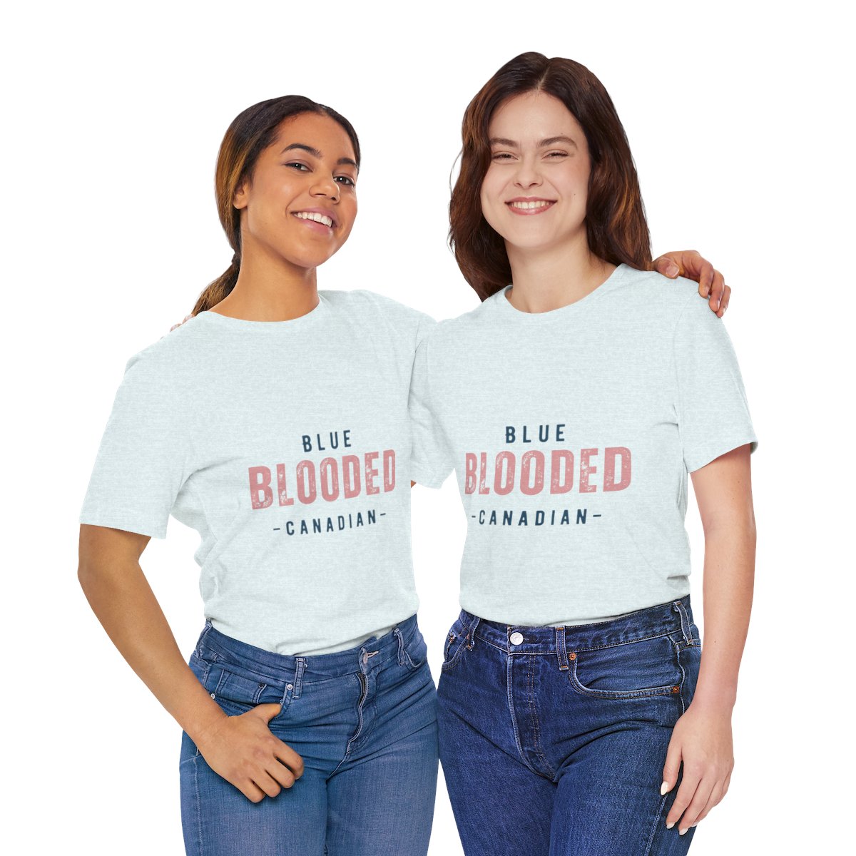 Blue Blooded Canadian - Unisex Short Sleeve Tee 56 Blue Blooded Canadian - Unisex Short Sleeve Tee - Image 56