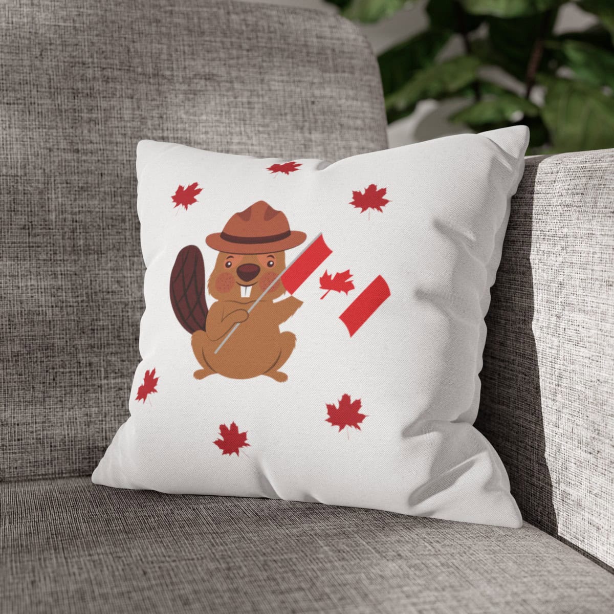 Canada Flag - Spun Polyester Square Pillowcase - Image 13