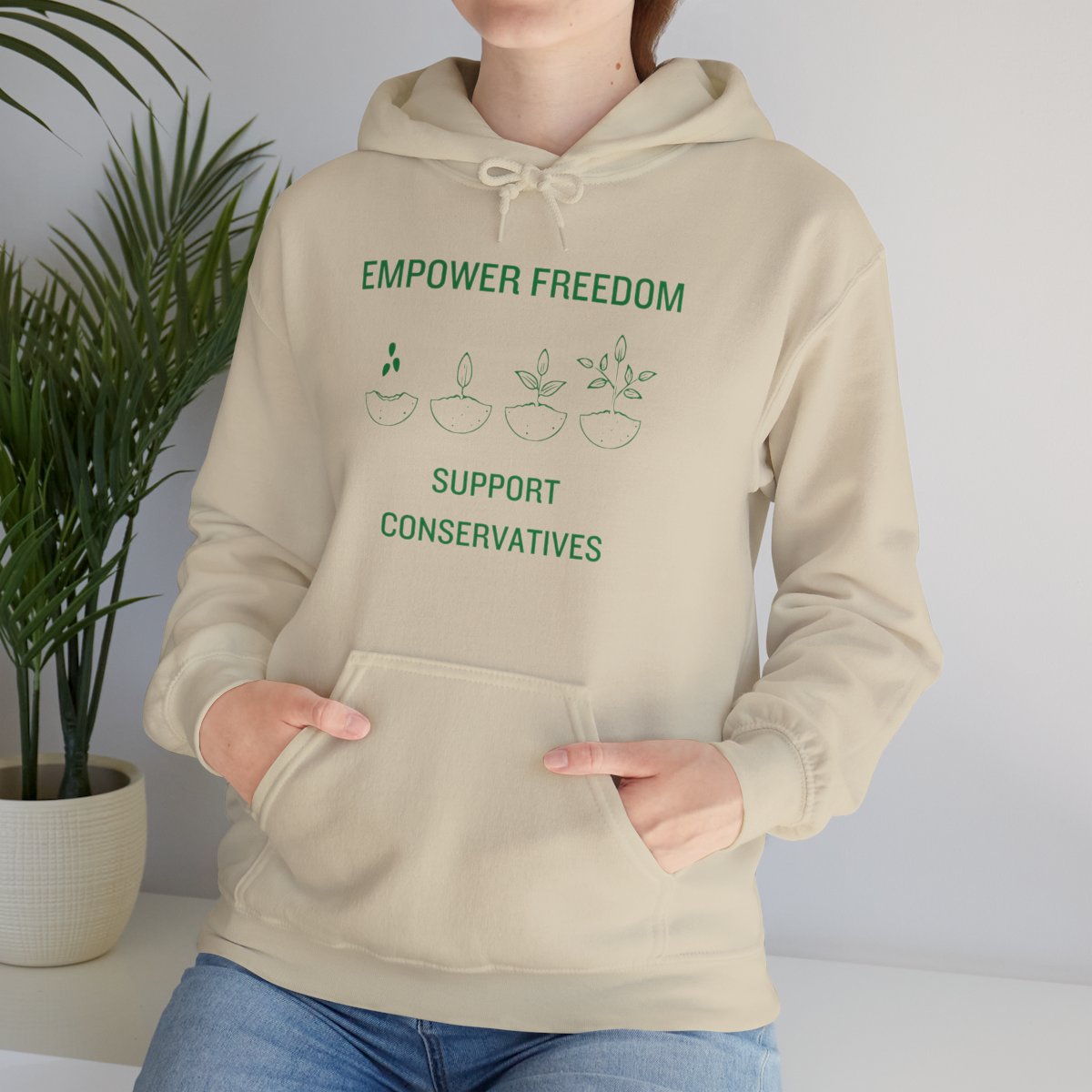 Empower Freedom Support Conservative - Unisex Heavy Blend™ Hooded Sweatshirt