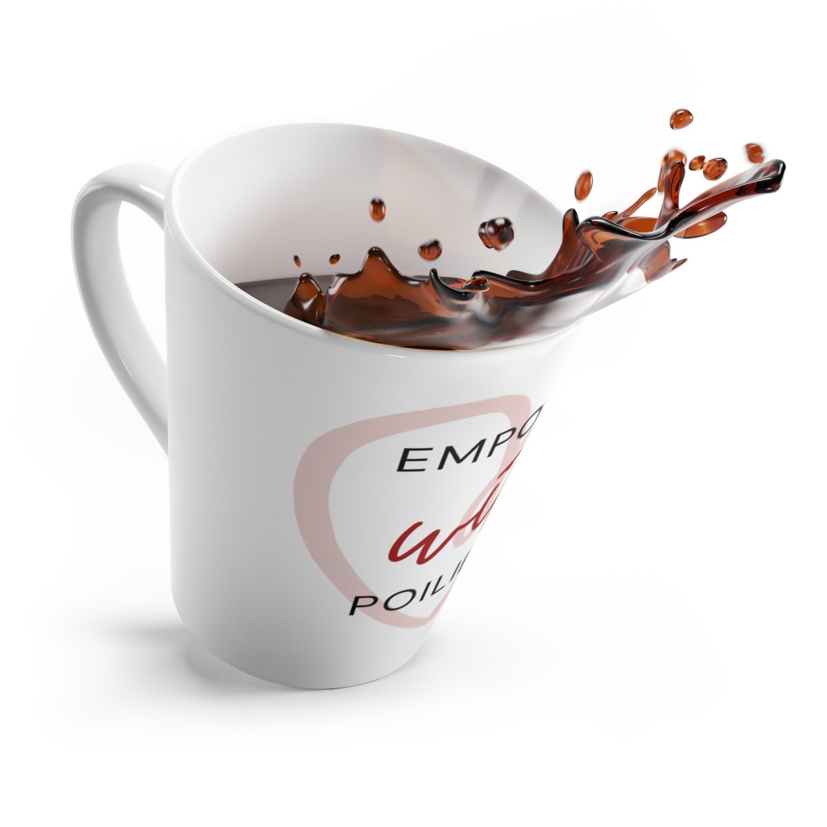 Empower with Poilievre - Latte Mug - Image 4