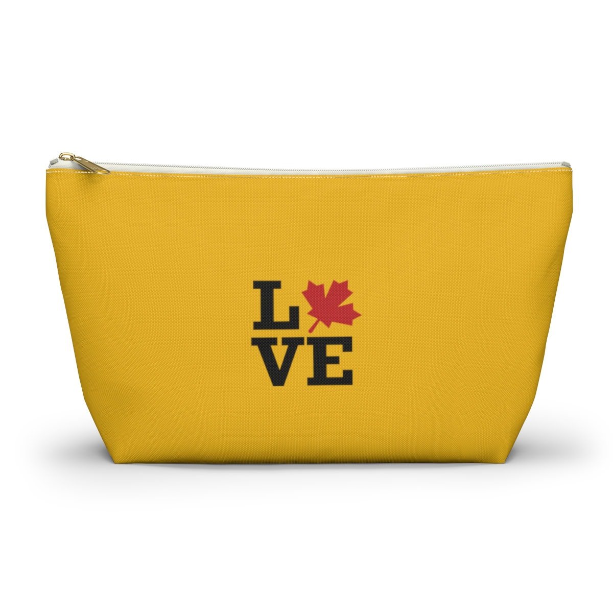 Love: Maple Leaf Design Accessory Pouch w T-bottom