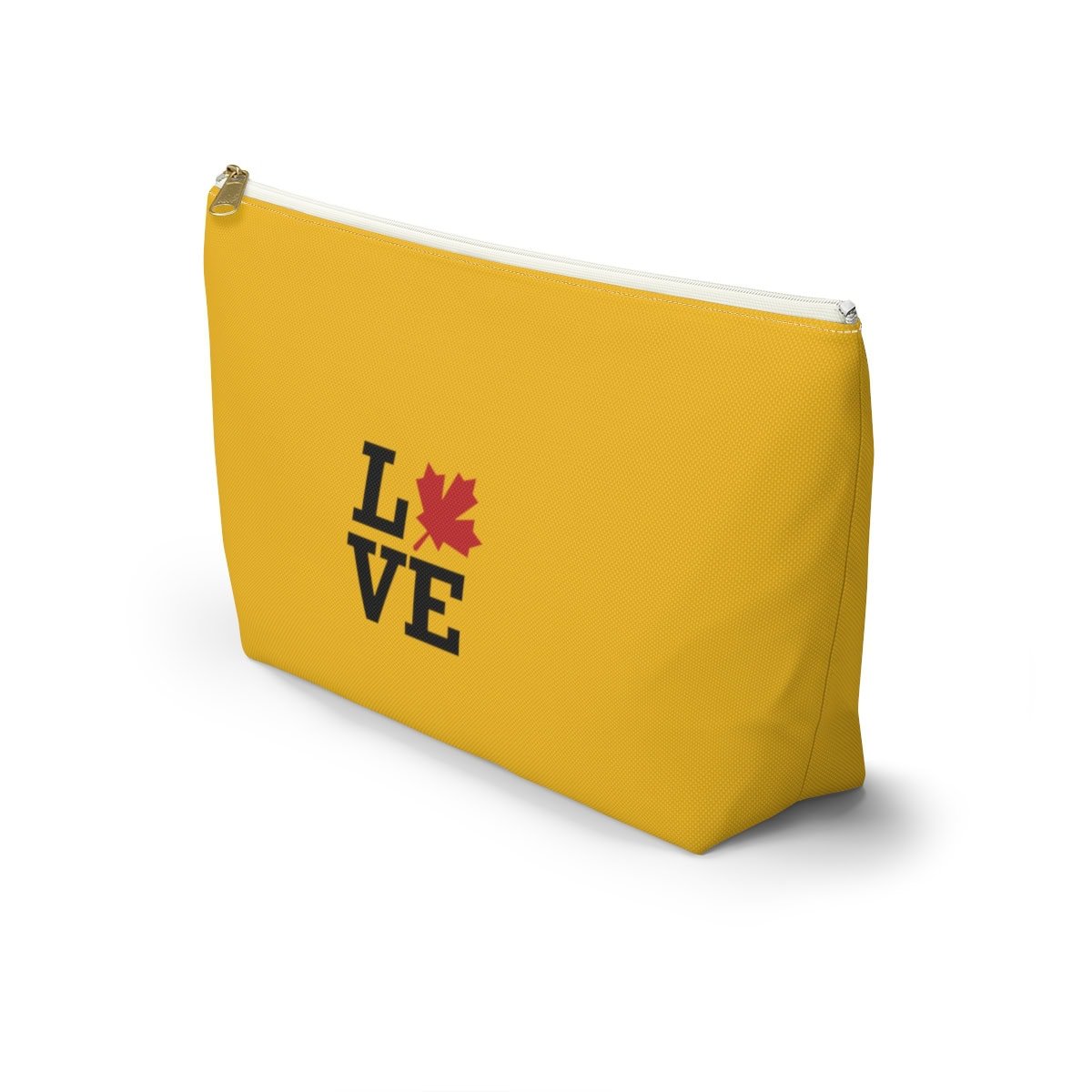 Love: Maple Leaf Design Accessory Pouch w T-bottom - Image 3