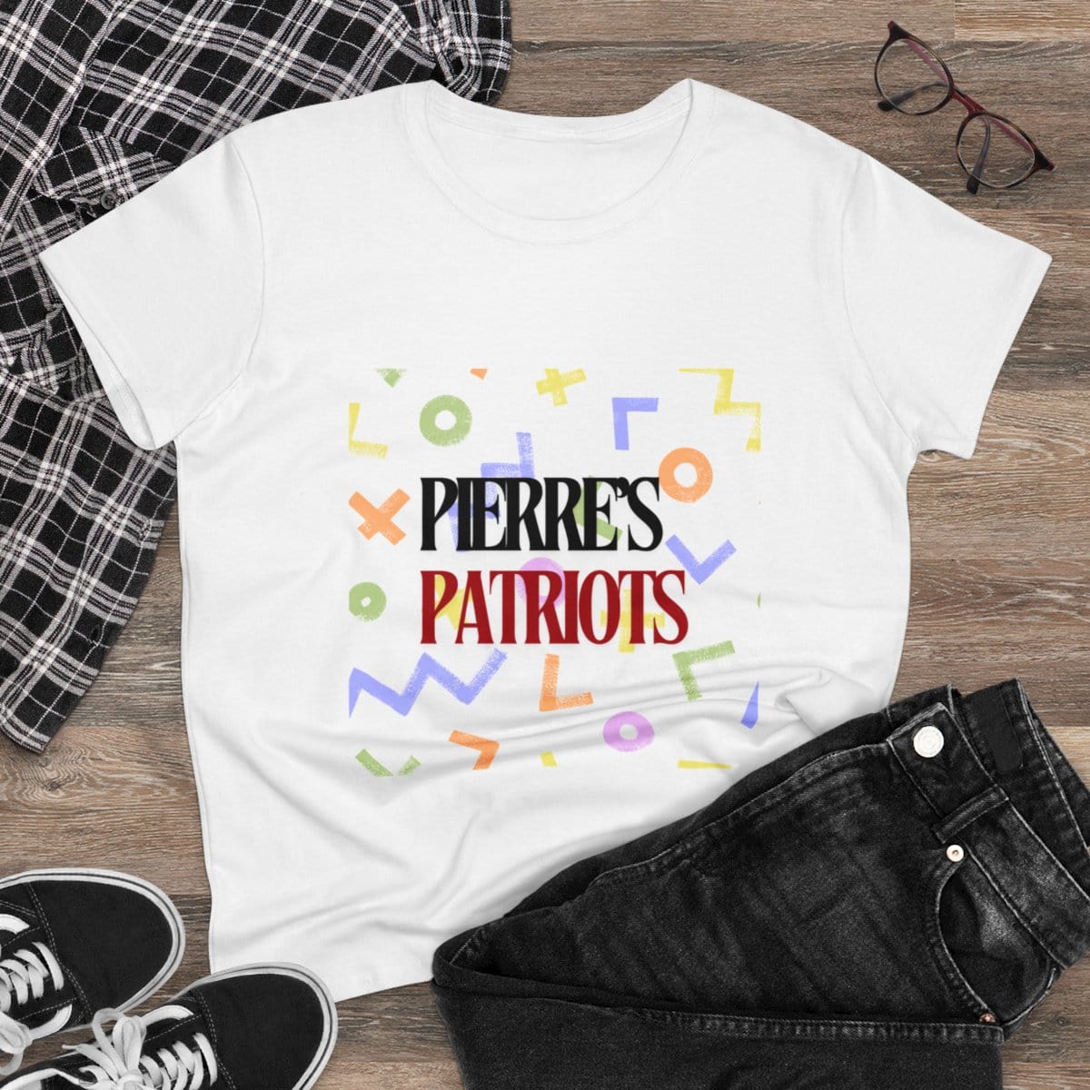 Pierre's Patriots - Women's Midweight Cotton Tee 1 Pierre's Patriots - Women's Midweight Cotton Tee