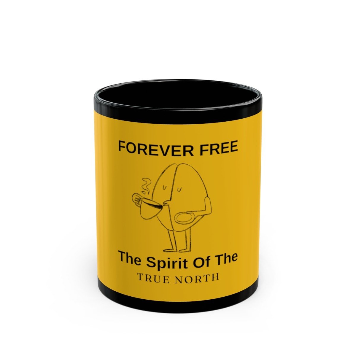 Forever Free The Spirit of The North - Black Mug (11oz, 15oz)