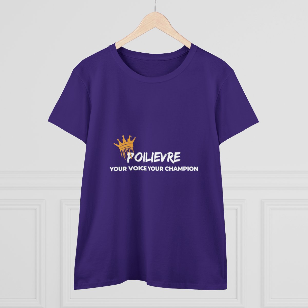 Poilievre, Your Voice, Your Champion: Women's Midweight Cotton Tee 14 Poilievre, Your Voice, Your Champion: Women's Midweight Cotton Tee - Image 14
