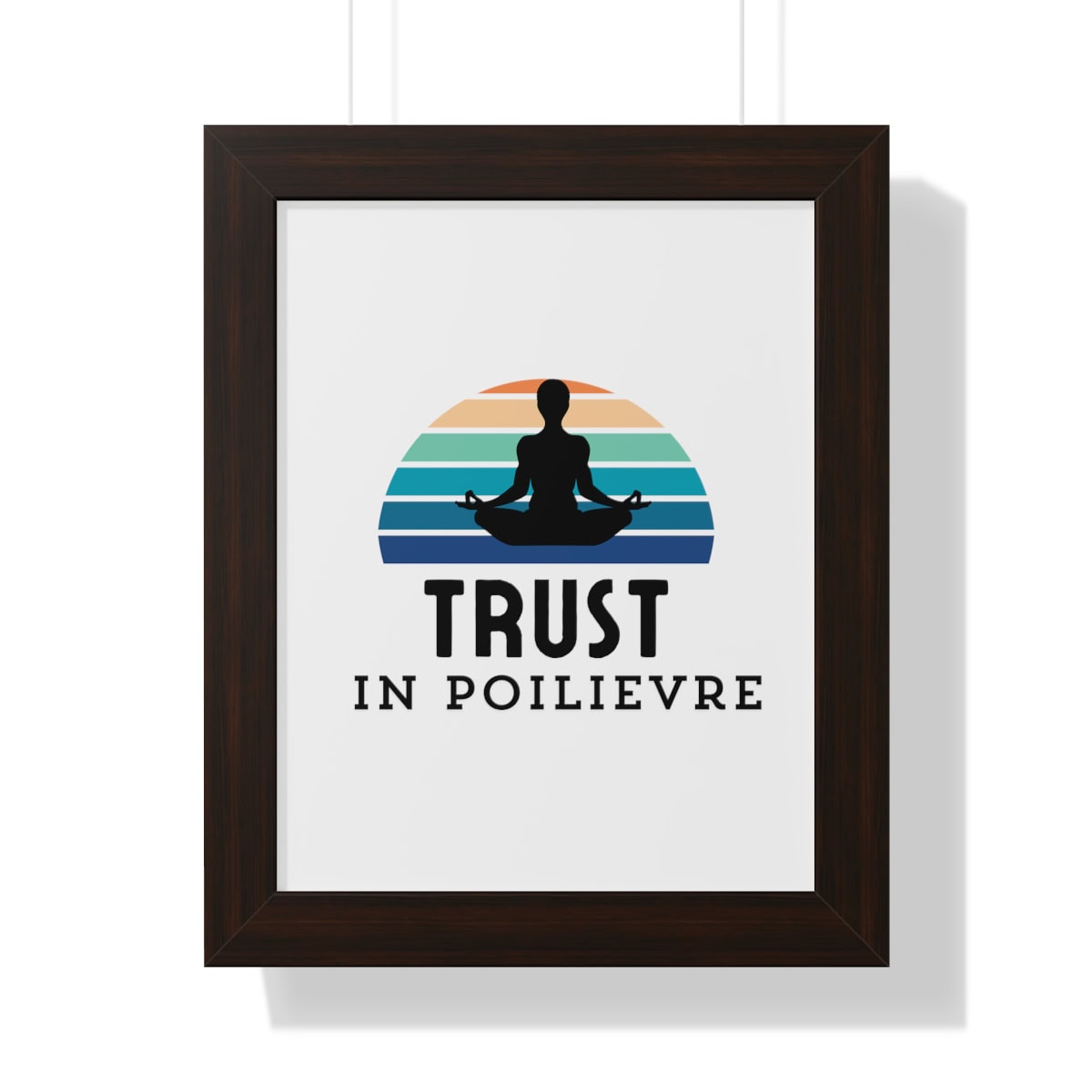 Trust in Poilievre: Framed Vertical Poster - Image 2