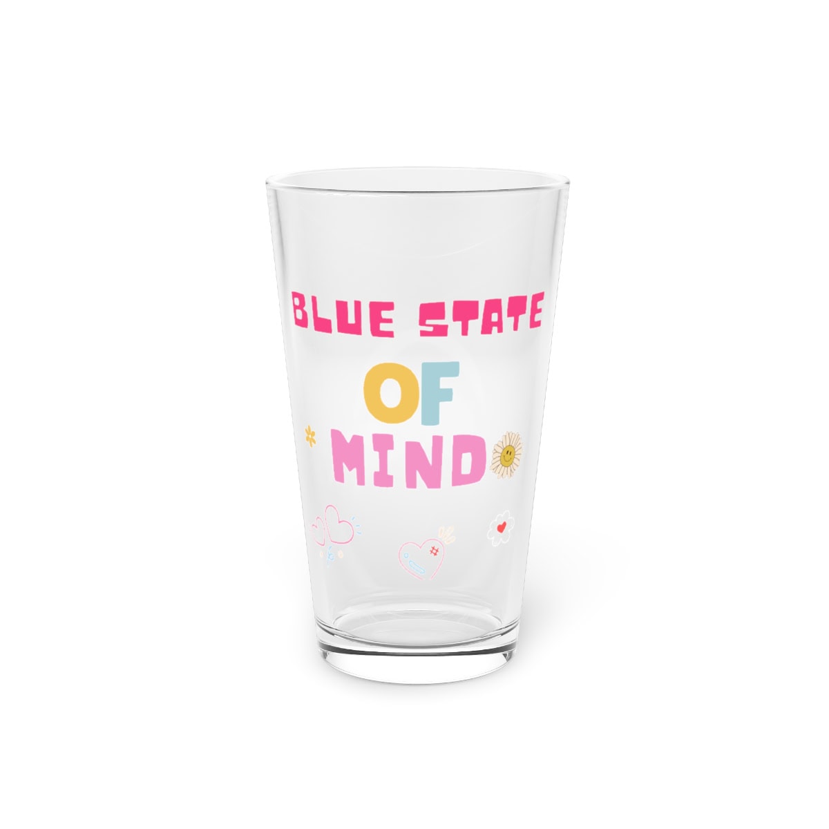 Blue State of Mind - Pint Glass, 16oz