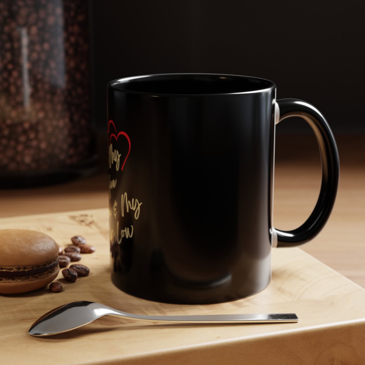 I like my coffee black and my taxes low: Red & Black Coffee Mug (11oz) - Image 11