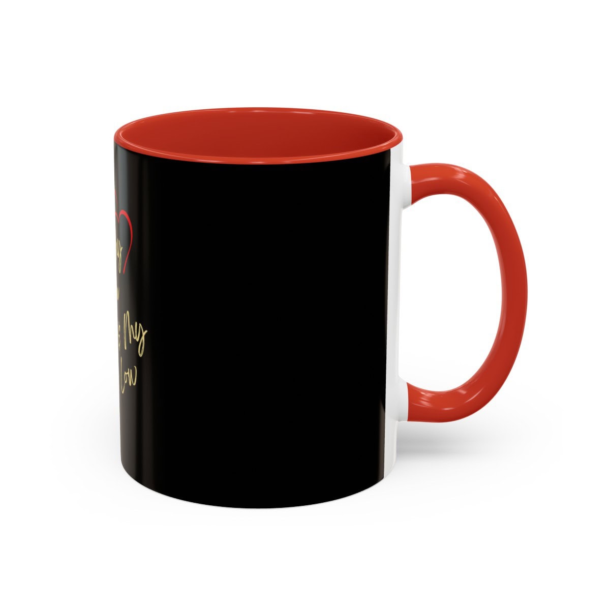 I like my coffee black and my taxes low: Red & Black Coffee Mug (11oz) - Image 2