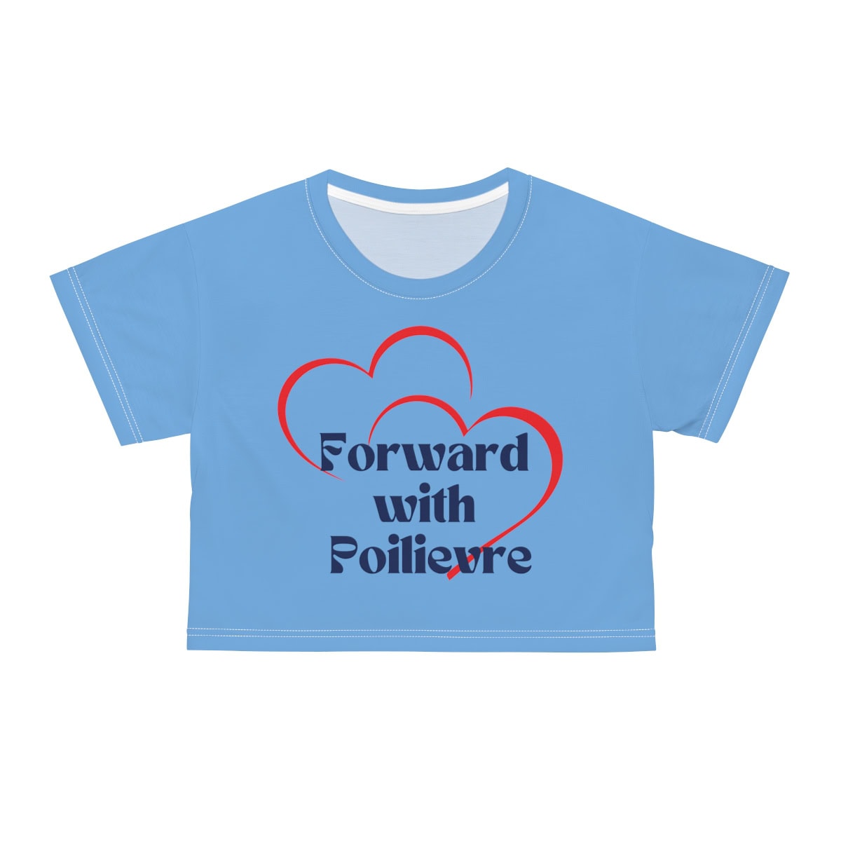 Forward with Poilievre: Crop Tee for Women (AOP) 18 Forward with Poilievre: Crop Tee for Women (AOP) - Image 18