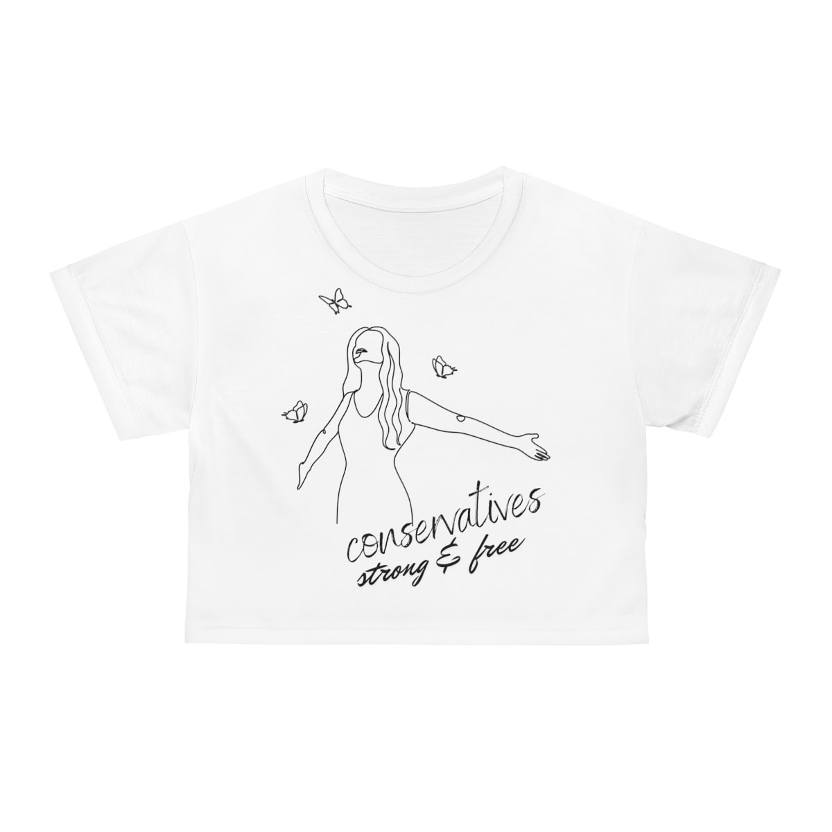 Conservatives: Strong & Free - Women Crop Tee (AOP) 22 Conservatives: Strong & Free - Women Crop Tee (AOP) - Image 22
