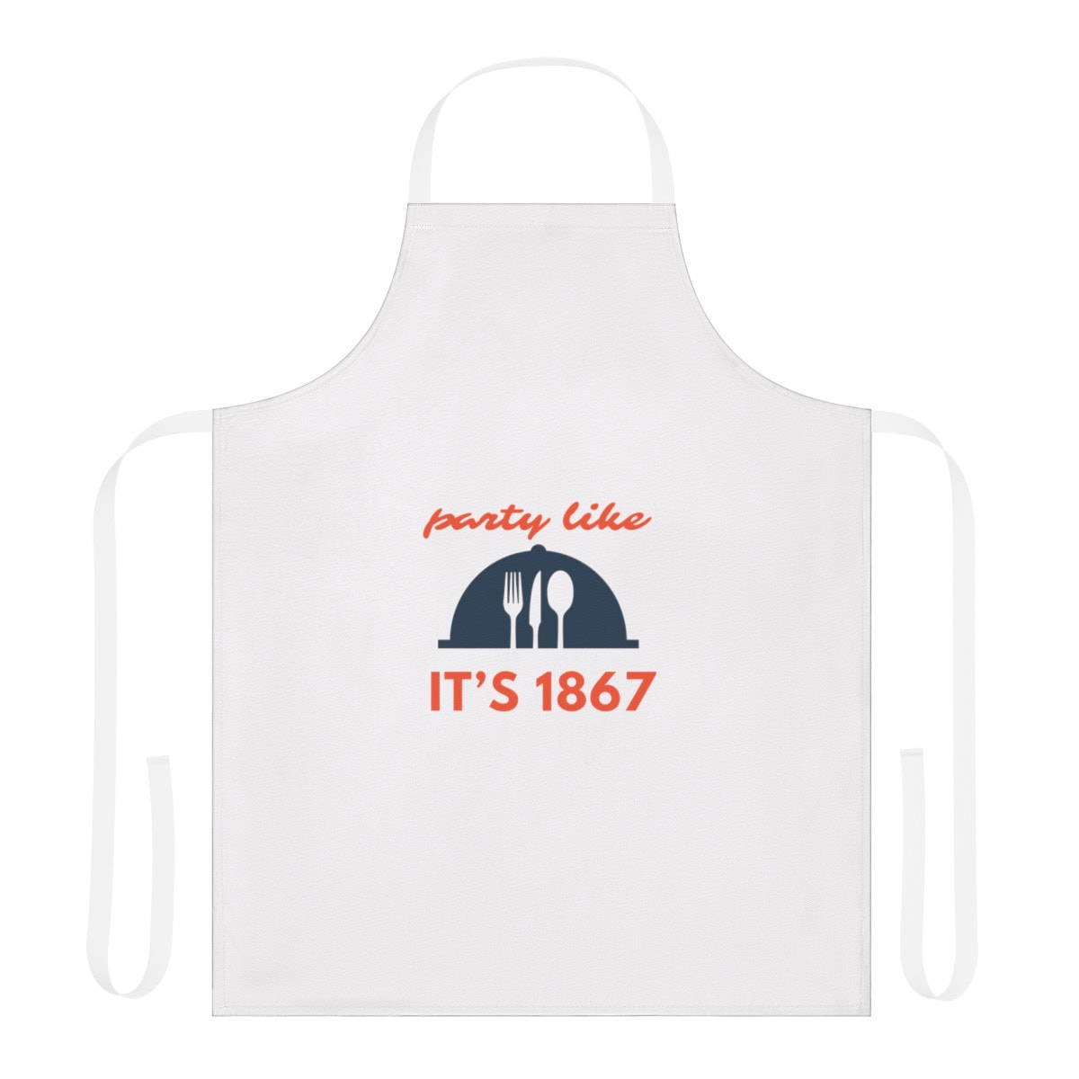 Party Like It's 1867 - Apron, 5-Color Straps (AOP) 1 Party Like It's 1867 - Apron, 5-Color Straps (AOP)