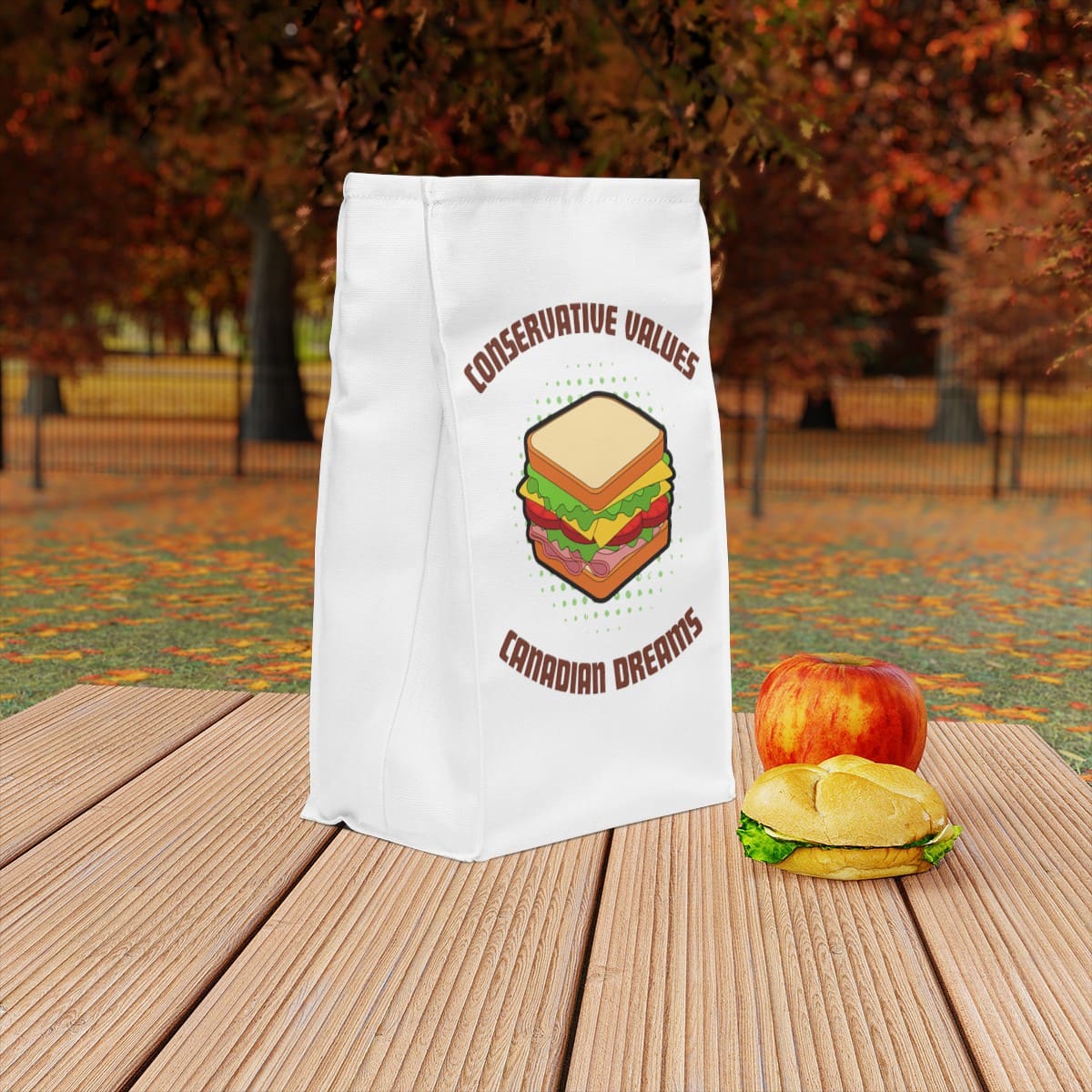 Conservative Values Canadian Dreams: Polyester Lunch Bag - Image 7