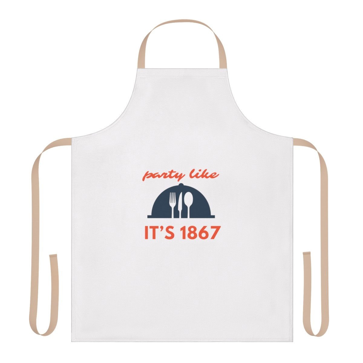 Party Like It's 1867 - Apron, 5-Color Straps (AOP) 7 Party Like It's 1867 - Apron, 5-Color Straps (AOP) - Image 7