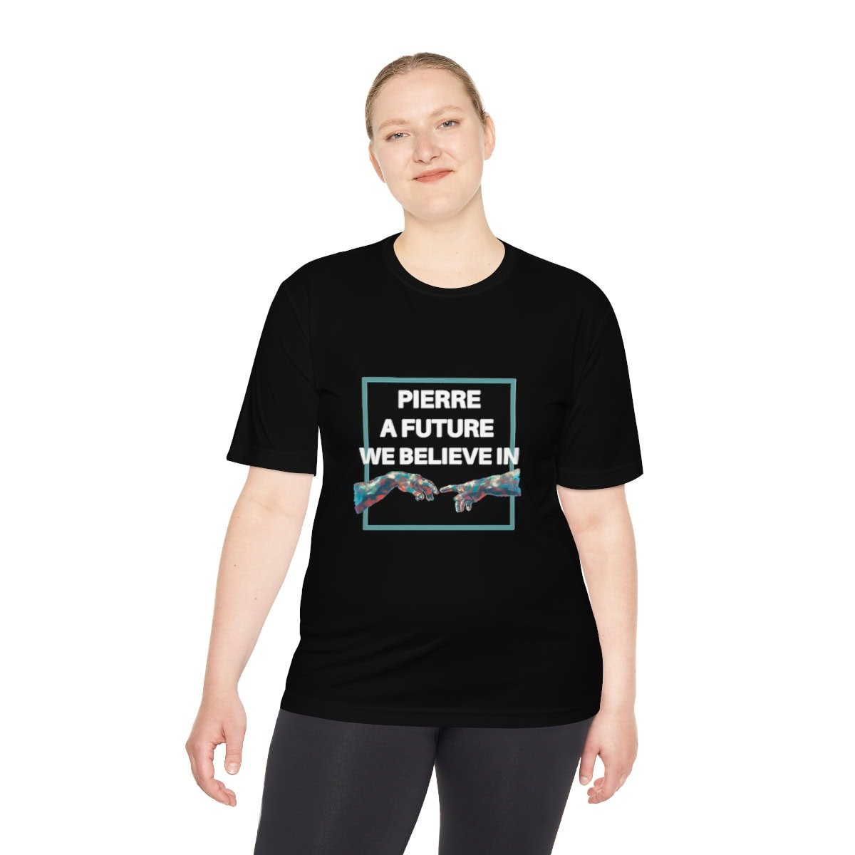 Pierre, A Future We Believe In: Unisex Moisture Wicking Tee - Image 8
