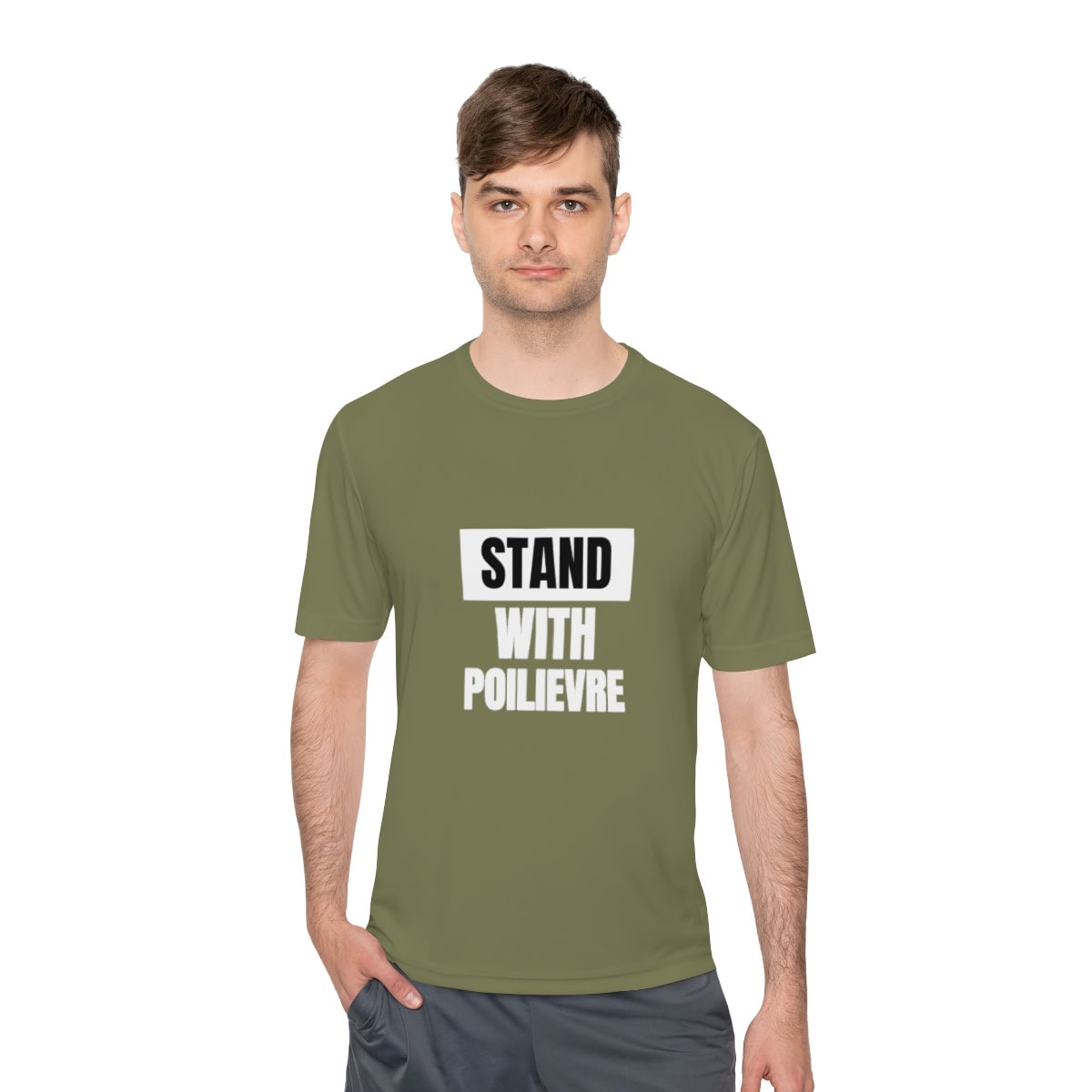Stand With Poilievre: Unisex Moisture Wicking Tee 7 Stand With Poilievre: Unisex Moisture Wicking Tee - Image 7