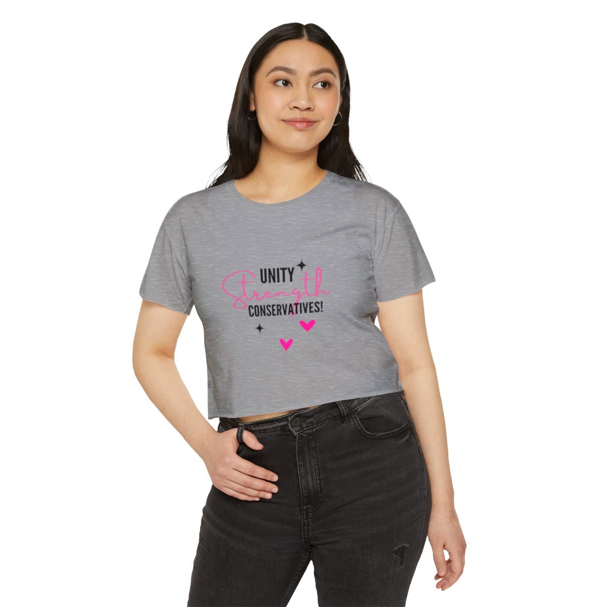 Unity Strength Conservative: Women's Festival Crop Top 11 Unity Strength Conservative: Women's Festival Crop Top - Image 11