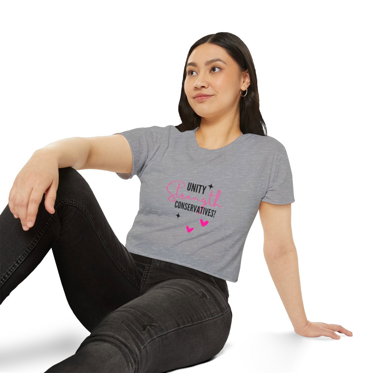 Unity Strength Conservative: Women's Festival Crop Top 15 Unity Strength Conservative: Women's Festival Crop Top - Image 15