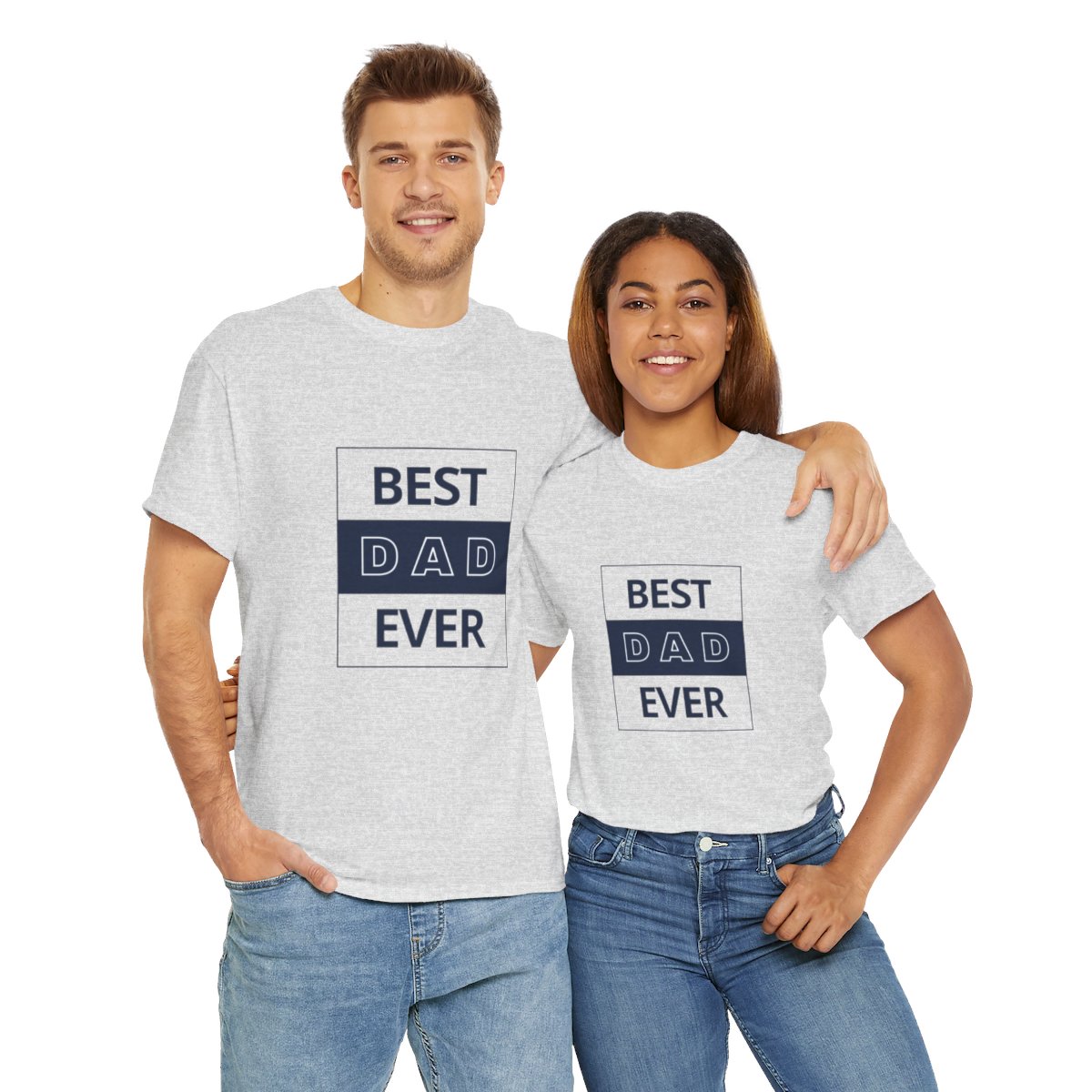Best Dad Ever: Unisex Heavy Cotton Tee - Image 78