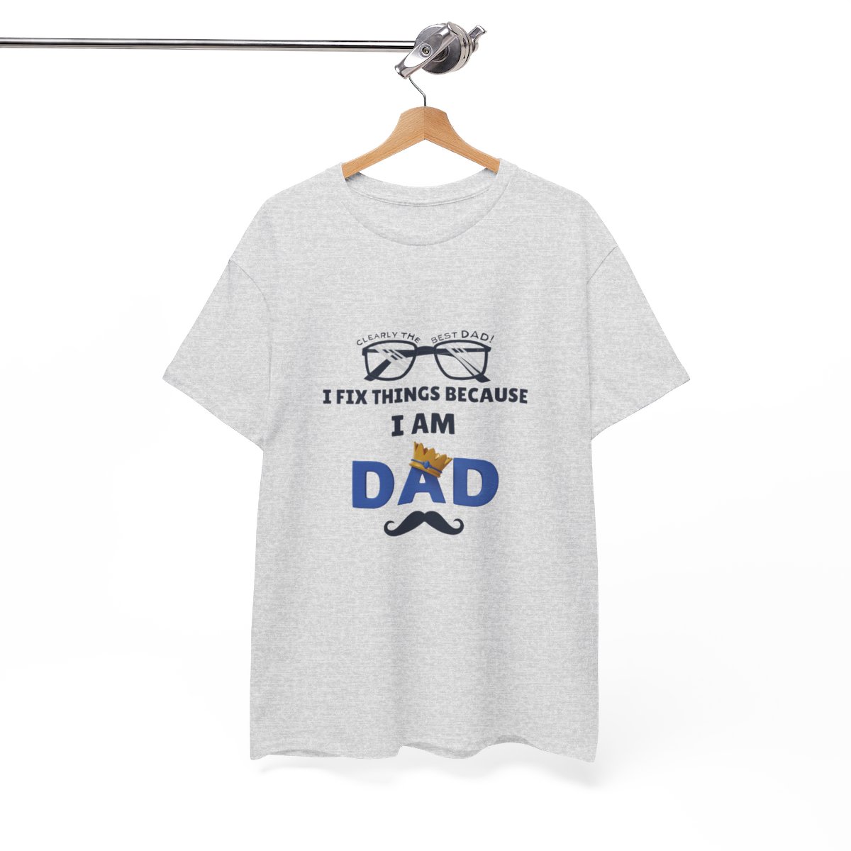 I Fix Things Because  I am Dad: Unisex Heavy Cotton Tee - Image 35