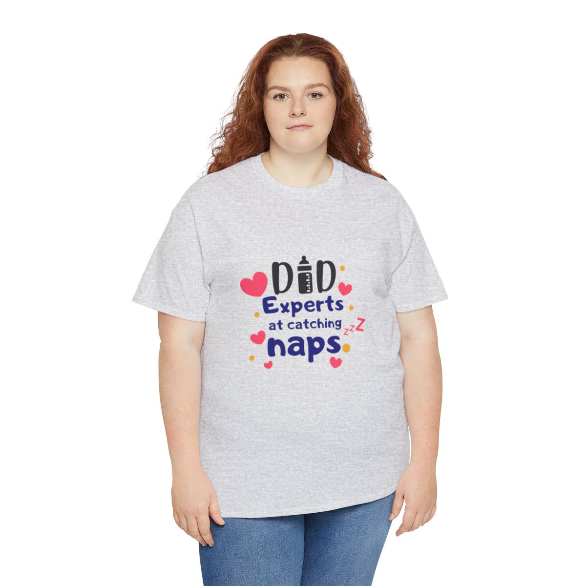 Dad: Experts at Catching Naps: Unisex Heavy Cotton Tee - Image 16