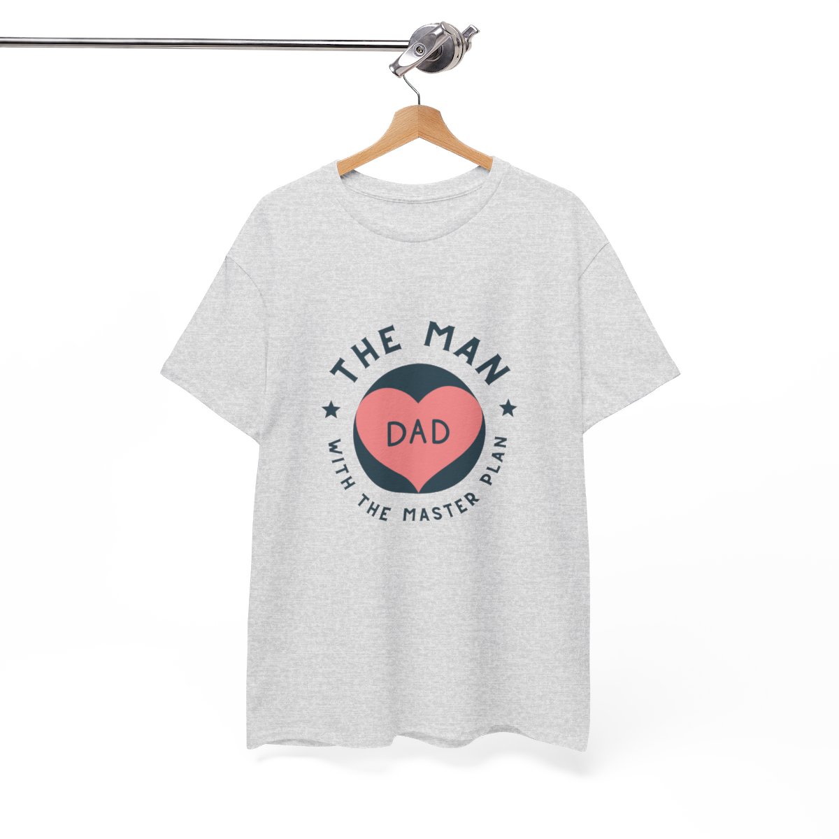 Dad: The Man with The Master Plan: Unisex Heavy Cotton Tee - Image 34