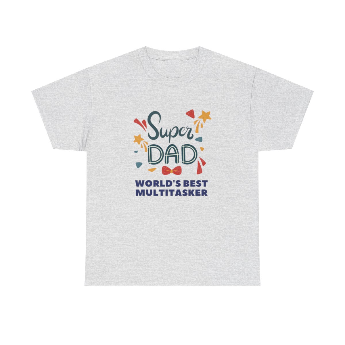 Super-dad: World's Best Multitasker: Unisex Heavy Cotton Tee - Image 56