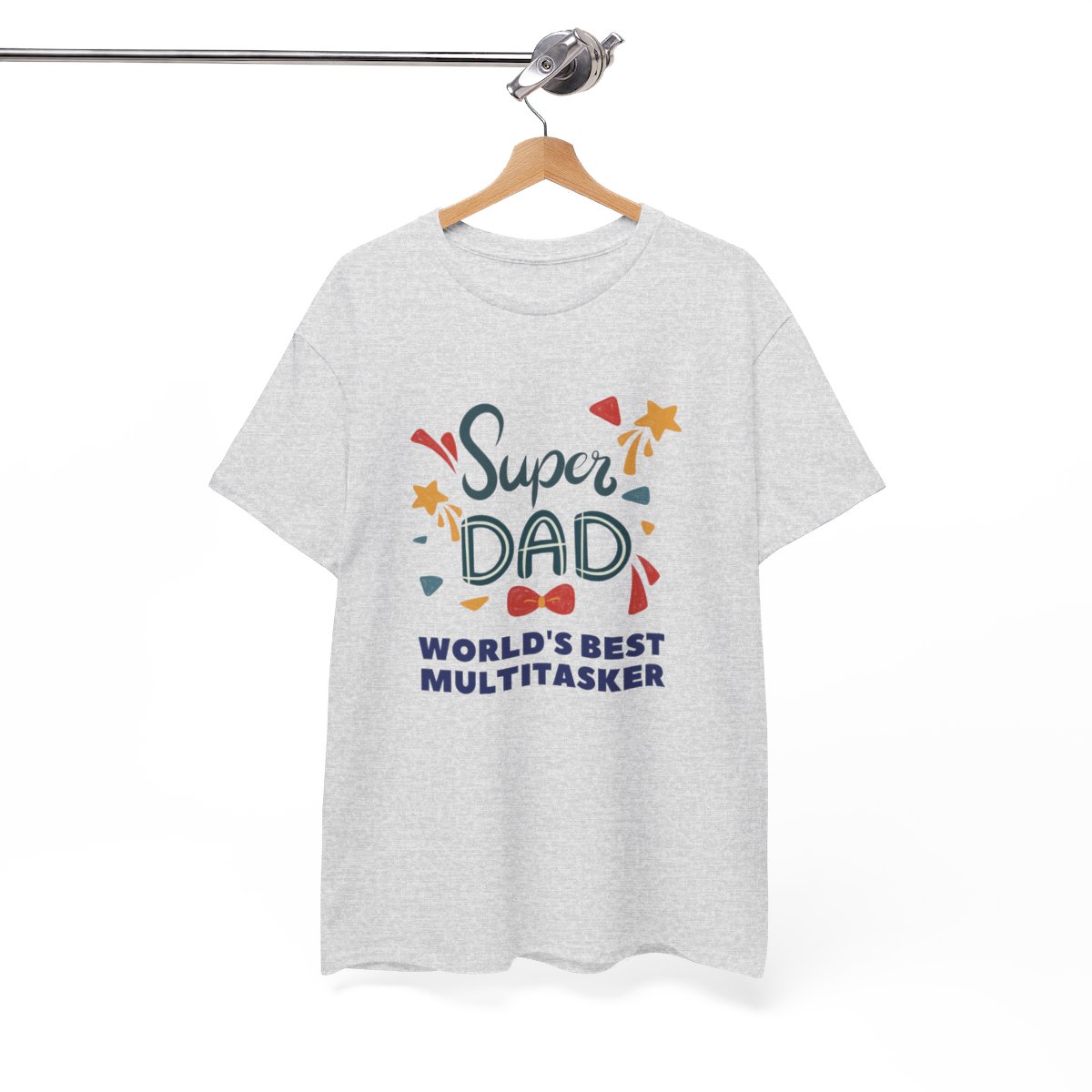 Super-dad: World's Best Multitasker: Unisex Heavy Cotton Tee - Image 61