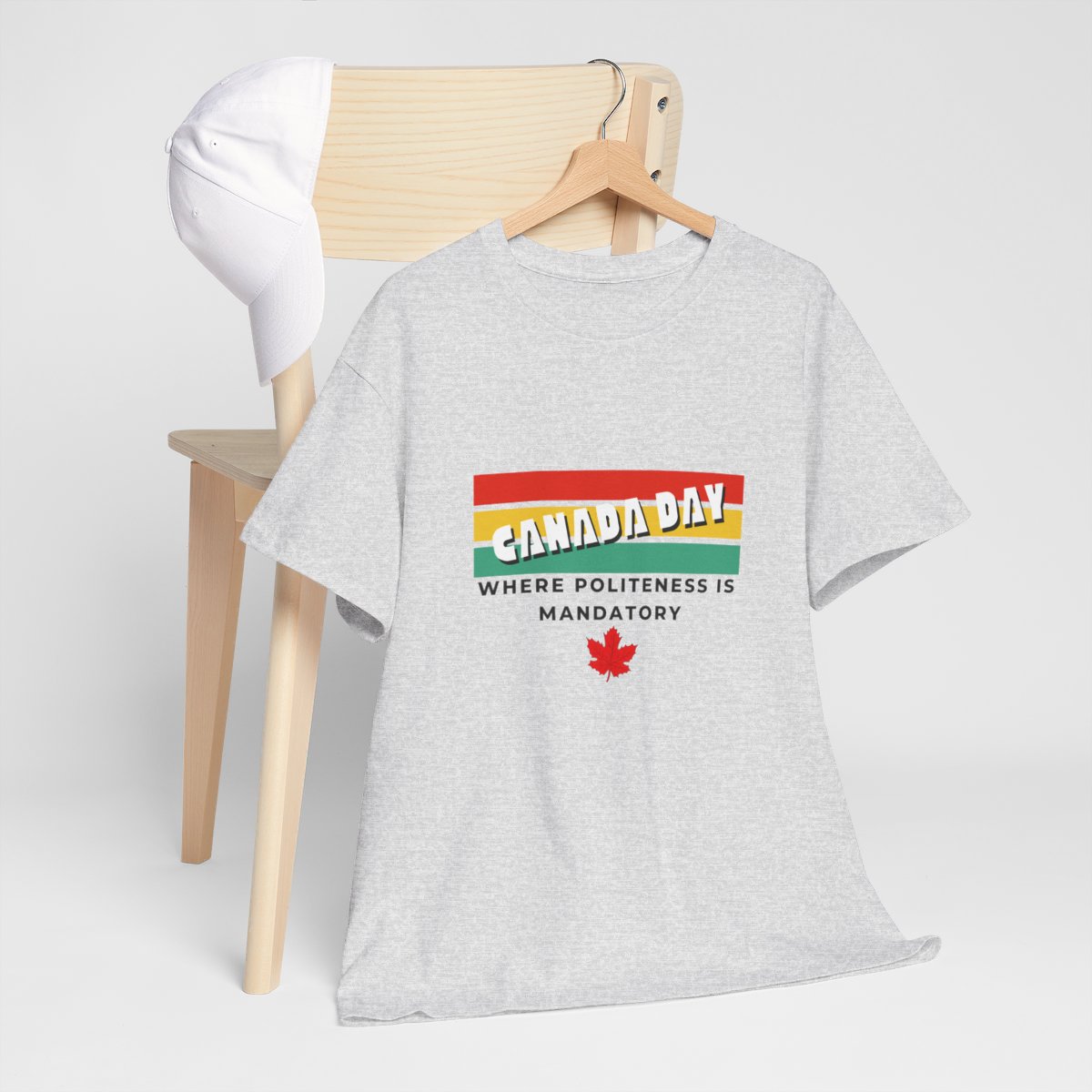 Canada Day: Where Politeness is Mandatory: Unisex Heavy Cotton Tee - Image 36