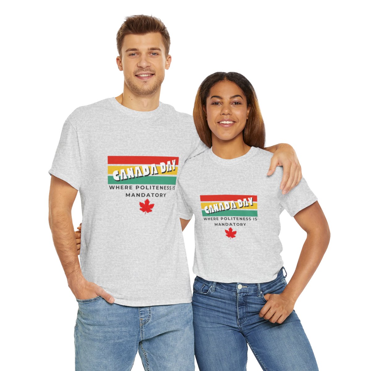 Canada Day: Where Politeness is Mandatory: Unisex Heavy Cotton Tee - Image 51