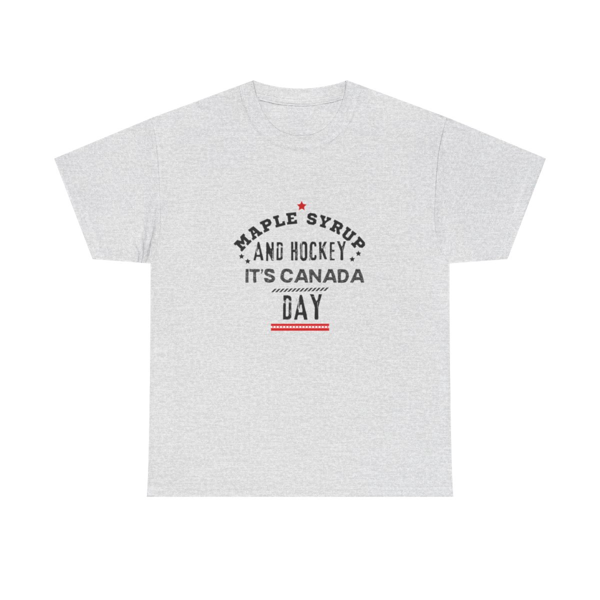 Maple Syrup & Hockey, It's Canada Day: Unisex Heavy Cotton Tee 29 Maple Syrup & Hockey, It's Canada Day: Unisex Heavy Cotton Tee - Image 29