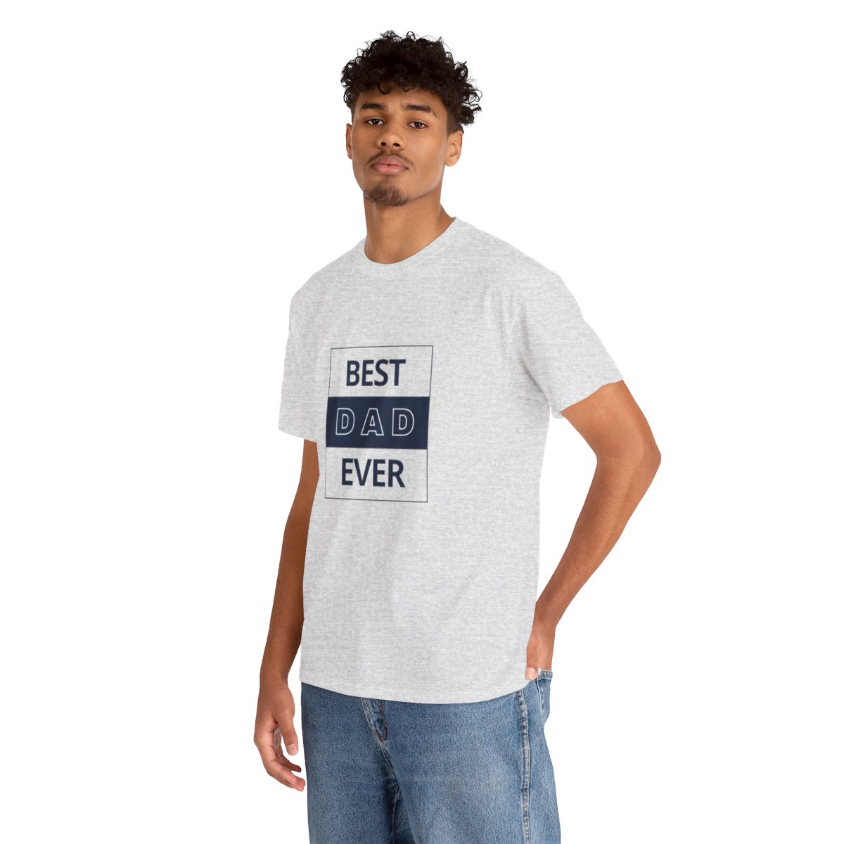 Best Dad Ever: Unisex Heavy Cotton Tee - Image 68
