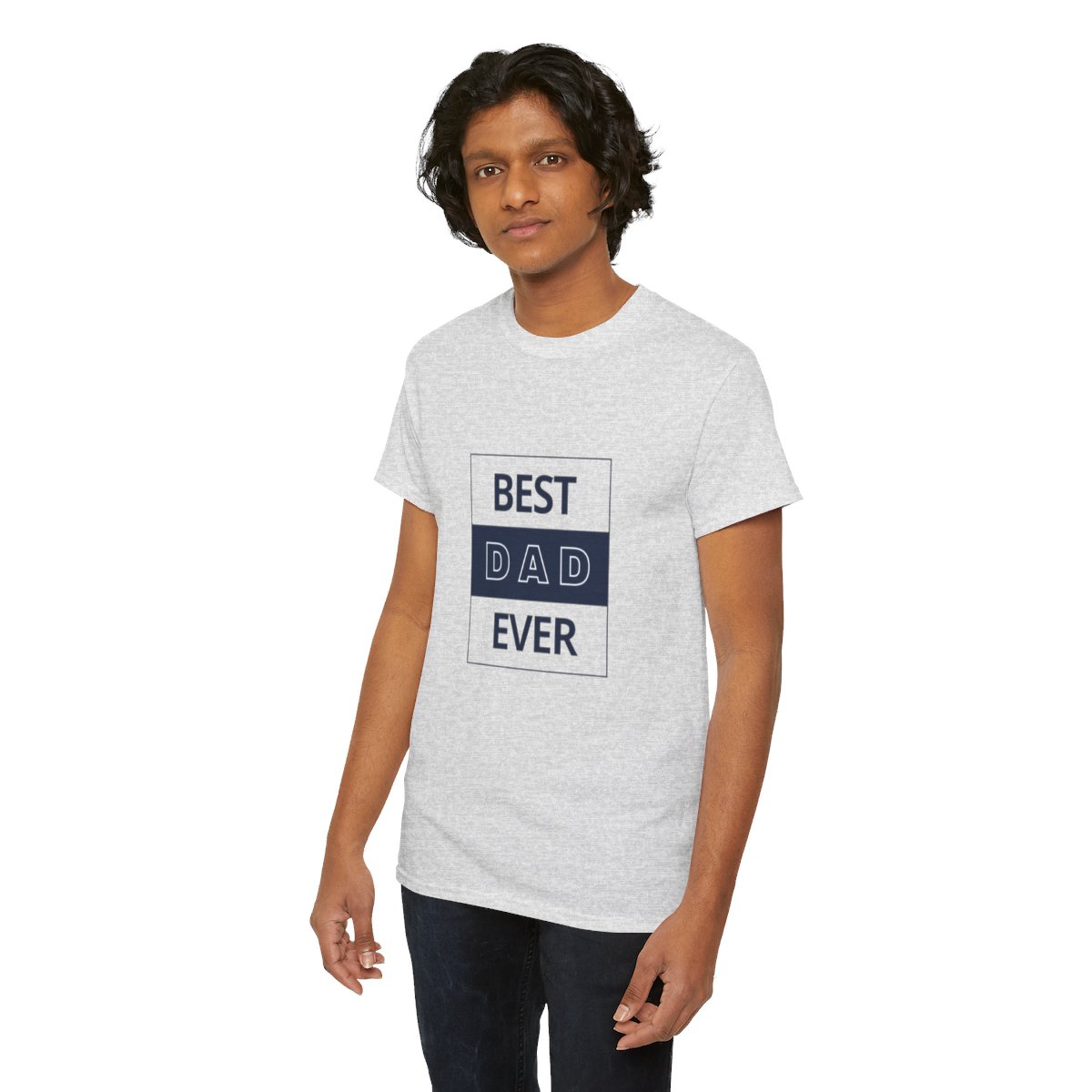 Best Dad Ever: Unisex Heavy Cotton Tee - Image 73