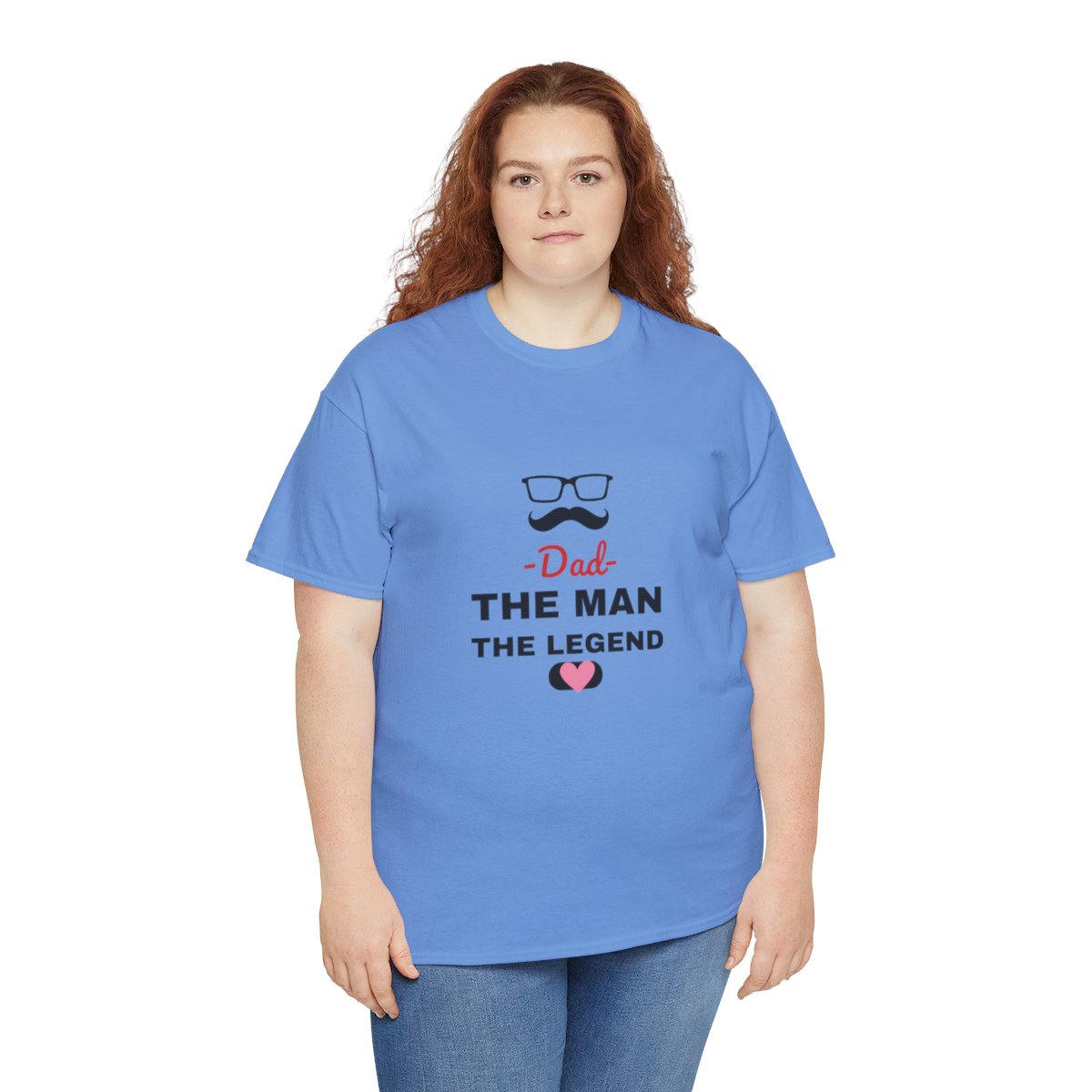 Dad, The Man, The Legend: Unisex Heavy Cotton Tee 123 Dad, The Man, The Legend: Unisex Heavy Cotton Tee - Image 123