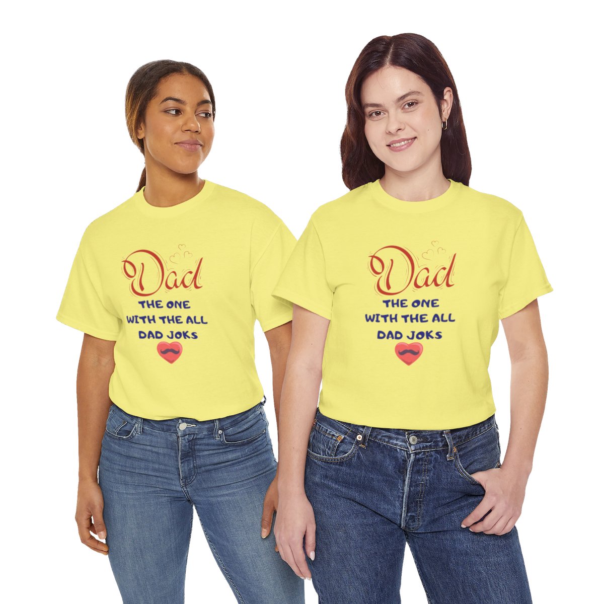 Dad: The One With The All Dad Jokes: Unisex Heavy Cotton Tee - Image 133