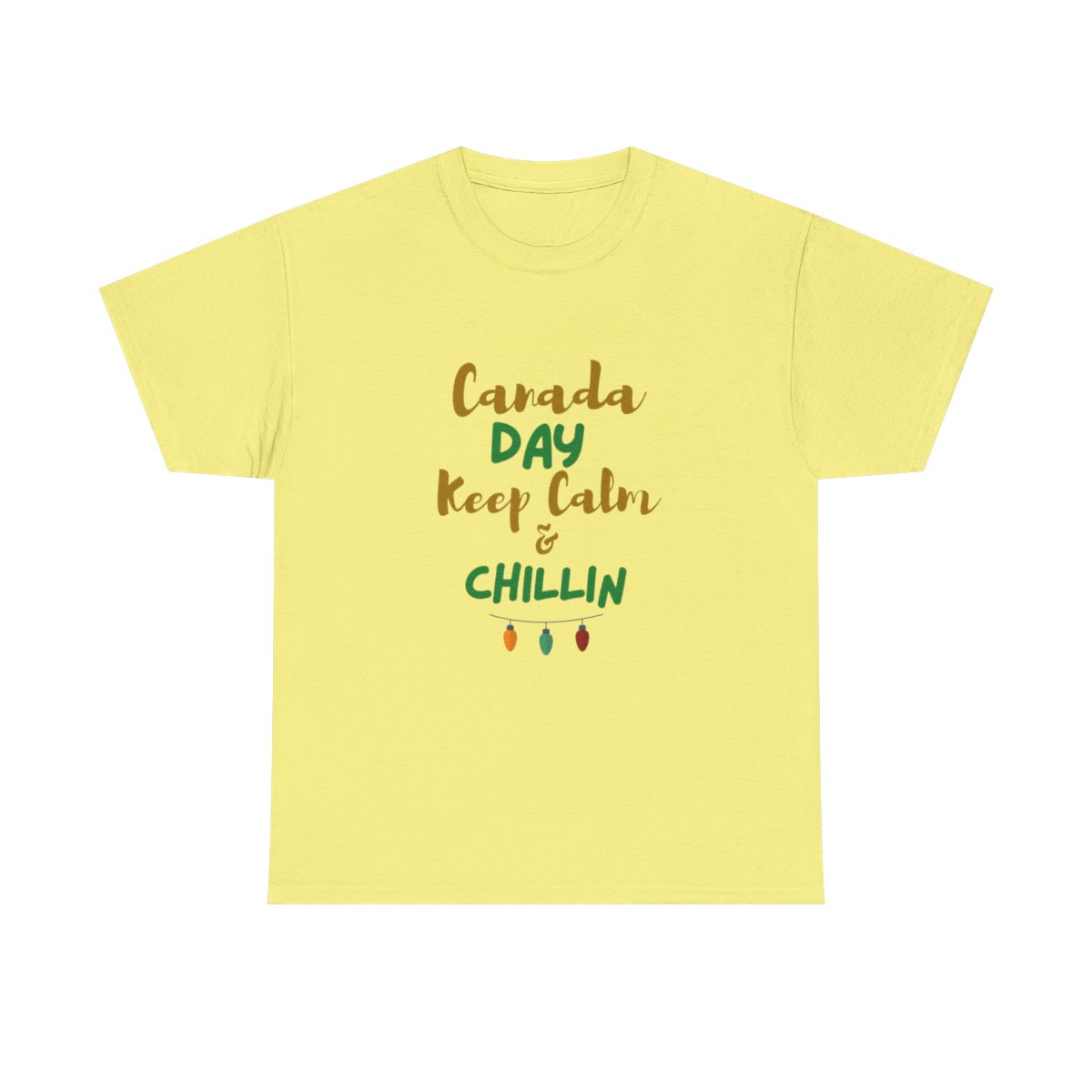 Canada Day, Keep Calm & Chillin: Unisex Heavy Cotton Tee - Image 2