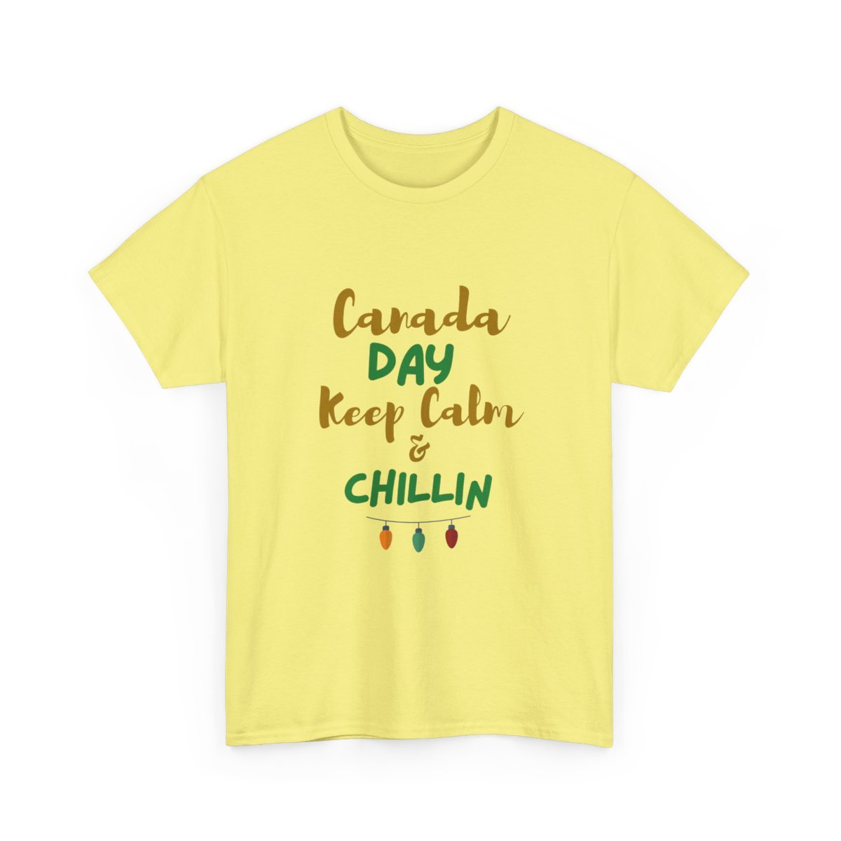 Canada Day, Keep Calm & Chillin: Unisex Heavy Cotton Tee - Image 4