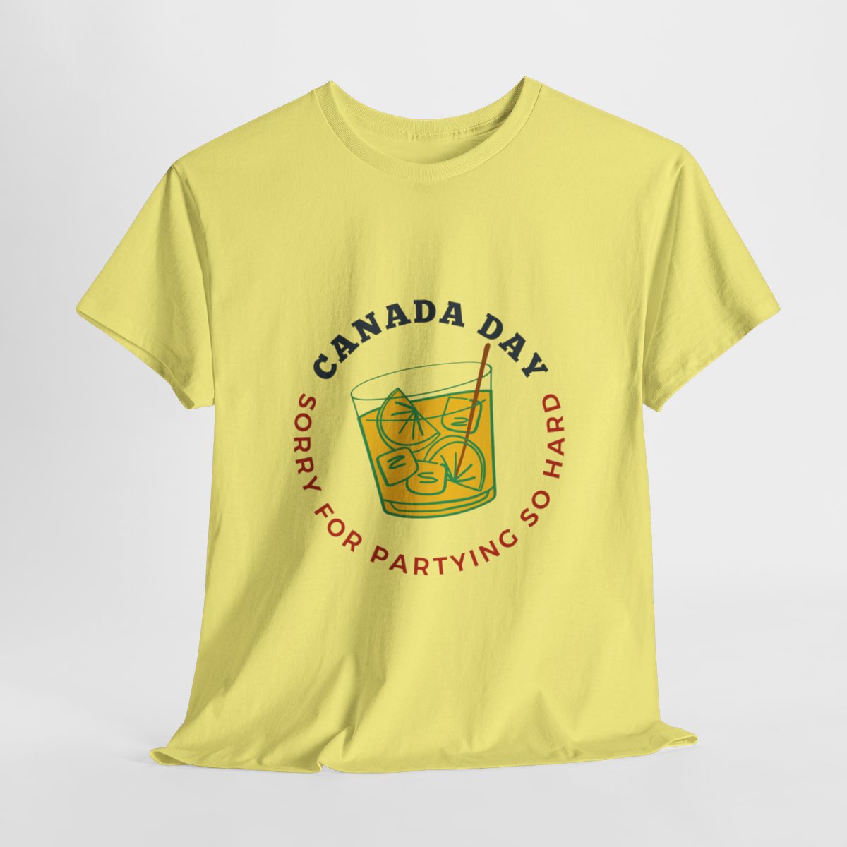 Canada Day: Sorry for Partying So Hard: Unisex Heavy Cotton Tee 1 Canada Day: Sorry for Partying So Hard: Unisex Heavy Cotton Tee