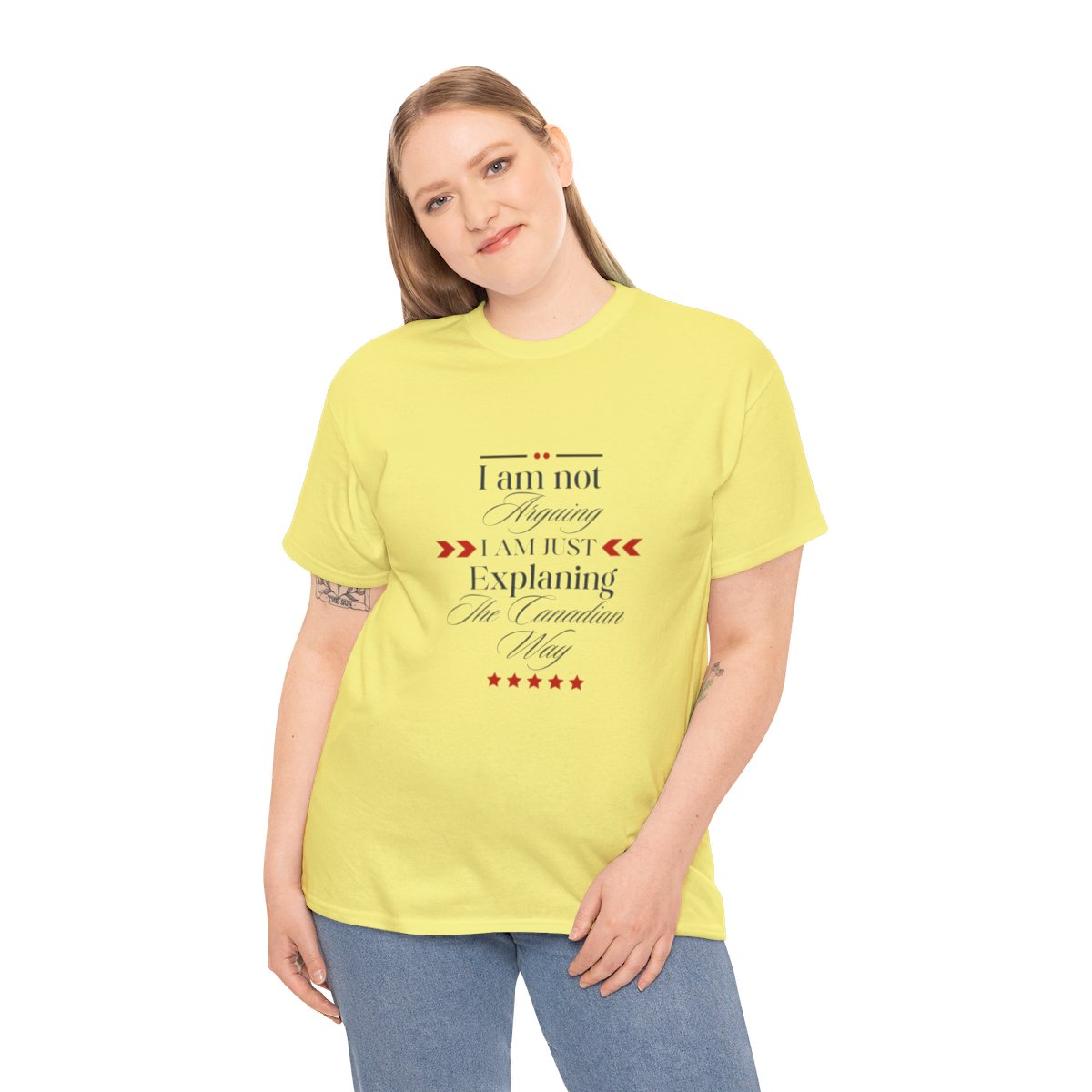 I am Not Arguing I am Just Explaining The Canadian Way: Unisex Heavy Cotton Tee - Image 93