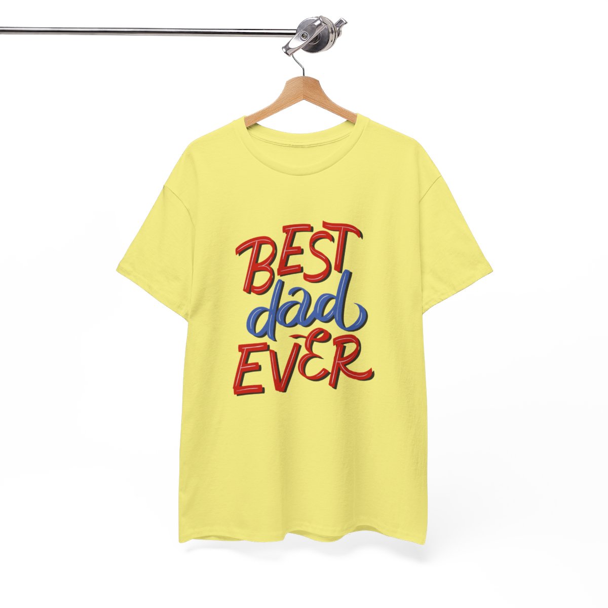 Best Dad Ever: Unisex Heavy Cotton Tee - Image 8