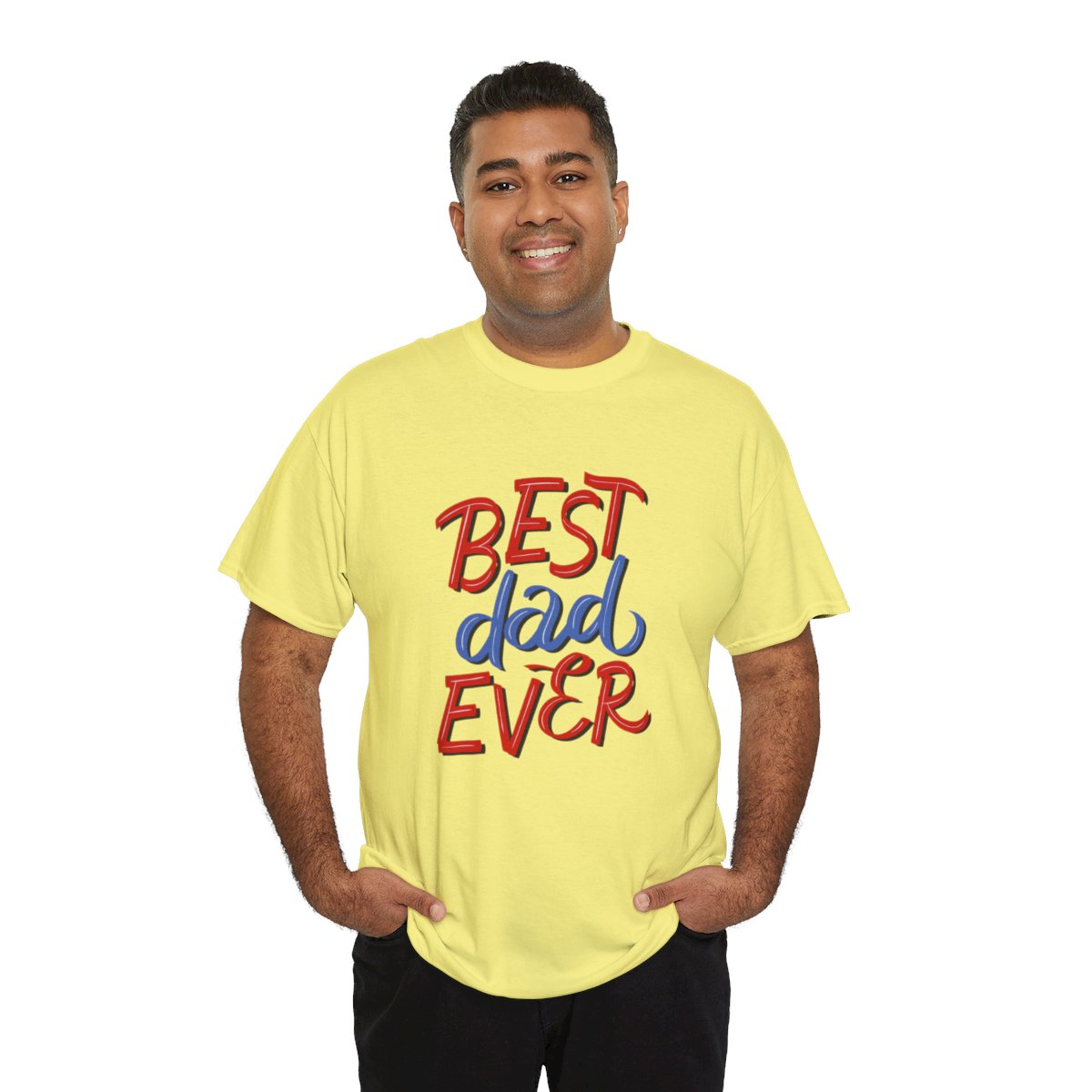 Best Dad Ever: Unisex Heavy Cotton Tee - Image 17