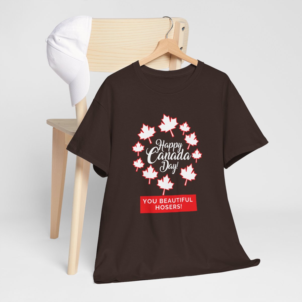Happy Canada Day: You Beautiful Hosers: Unisex Heavy Cotton Tee - Image 62