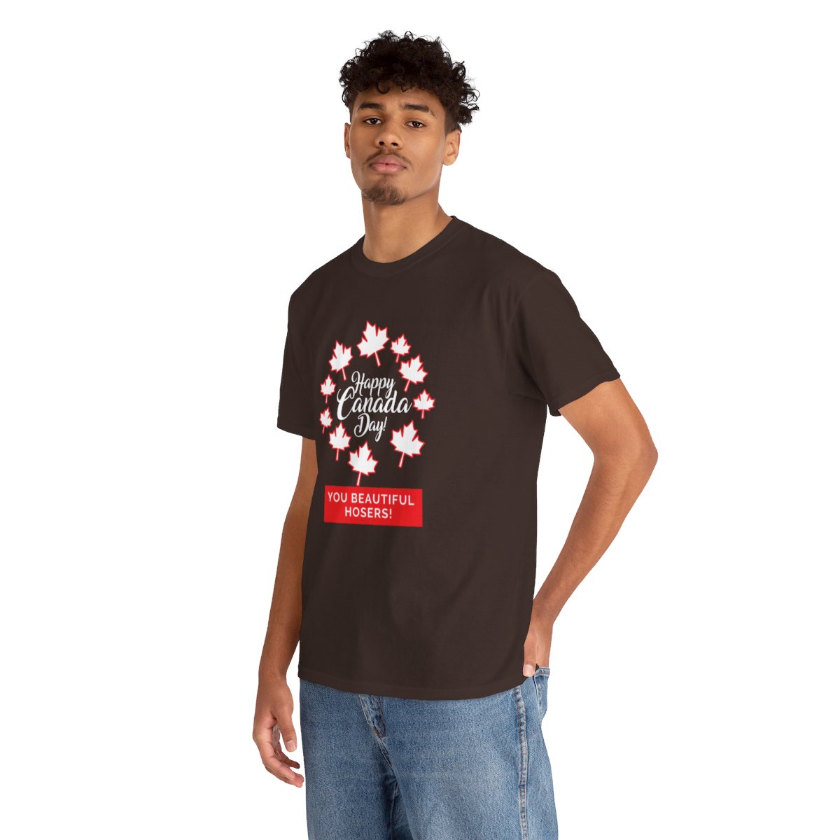 Happy Canada Day: You Beautiful Hosers: Unisex Heavy Cotton Tee - Image 68