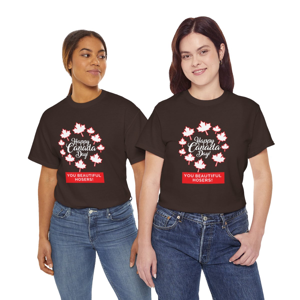 Happy Canada Day: You Beautiful Hosers: Unisex Heavy Cotton Tee - Image 79