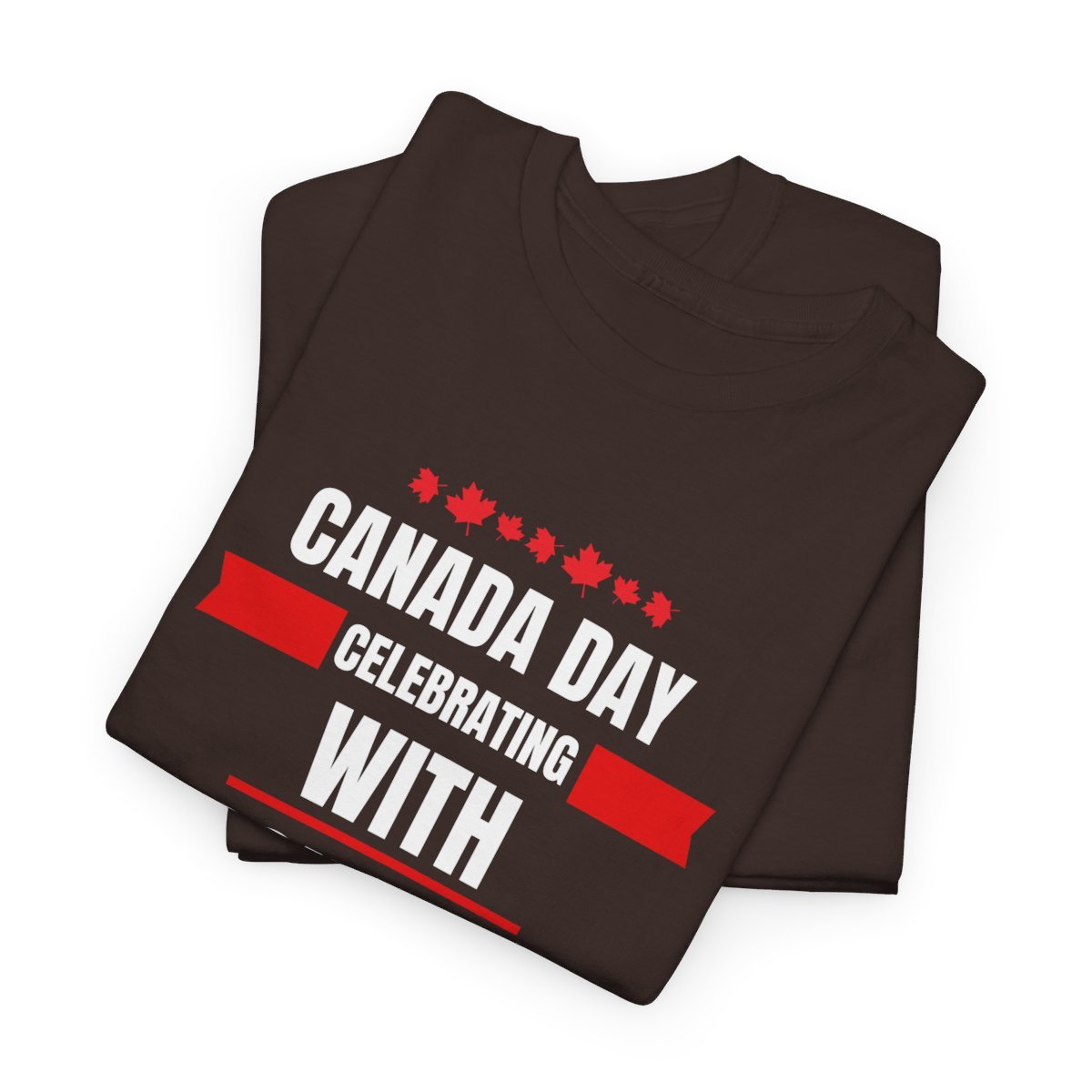 Canada Day: Celebrating With Poutine & Moose: Unisex Heavy Cotton Tee - Image 87