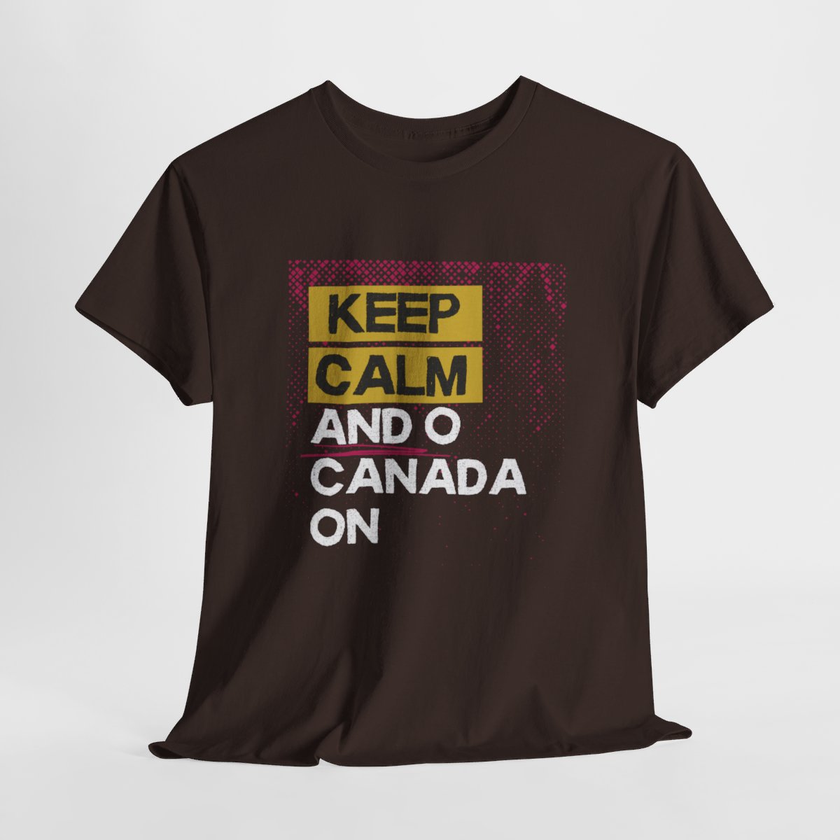 Keep Calm & O Canada On: Unisex Heavy Cotton Tee - Image 88