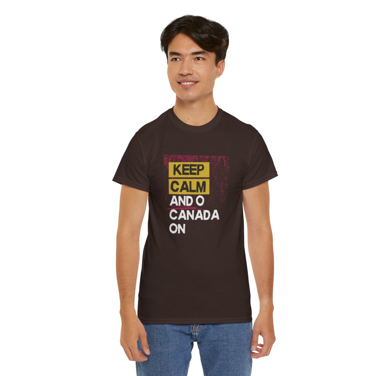 Keep Calm & O Canada On: Unisex Heavy Cotton Tee - Image 103