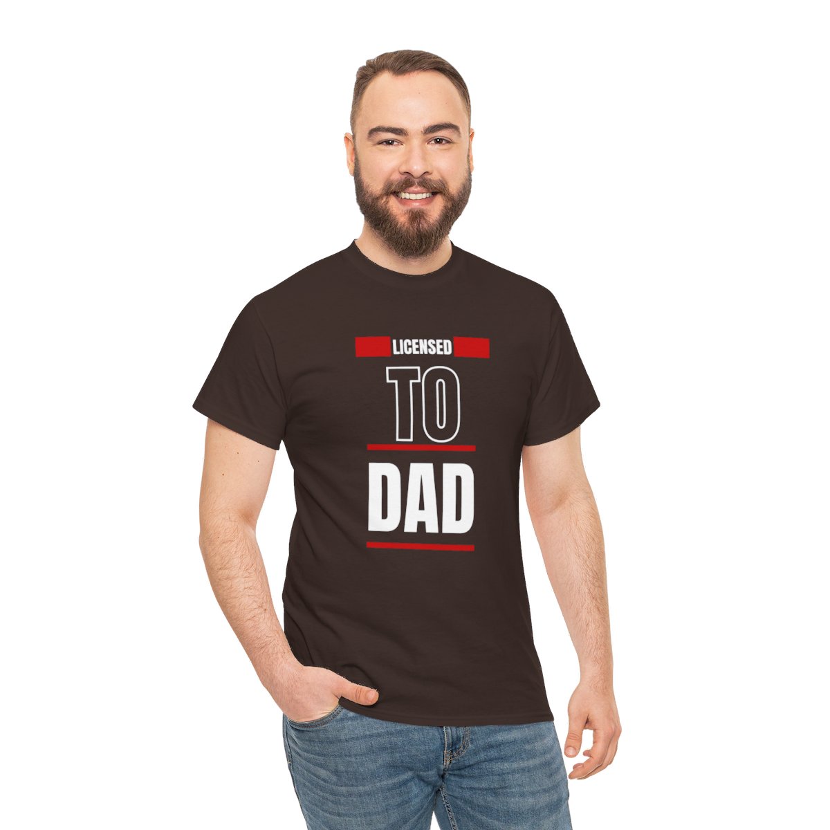 Licensed to Dad: Unisex Heavy Cotton Tee - Image 55