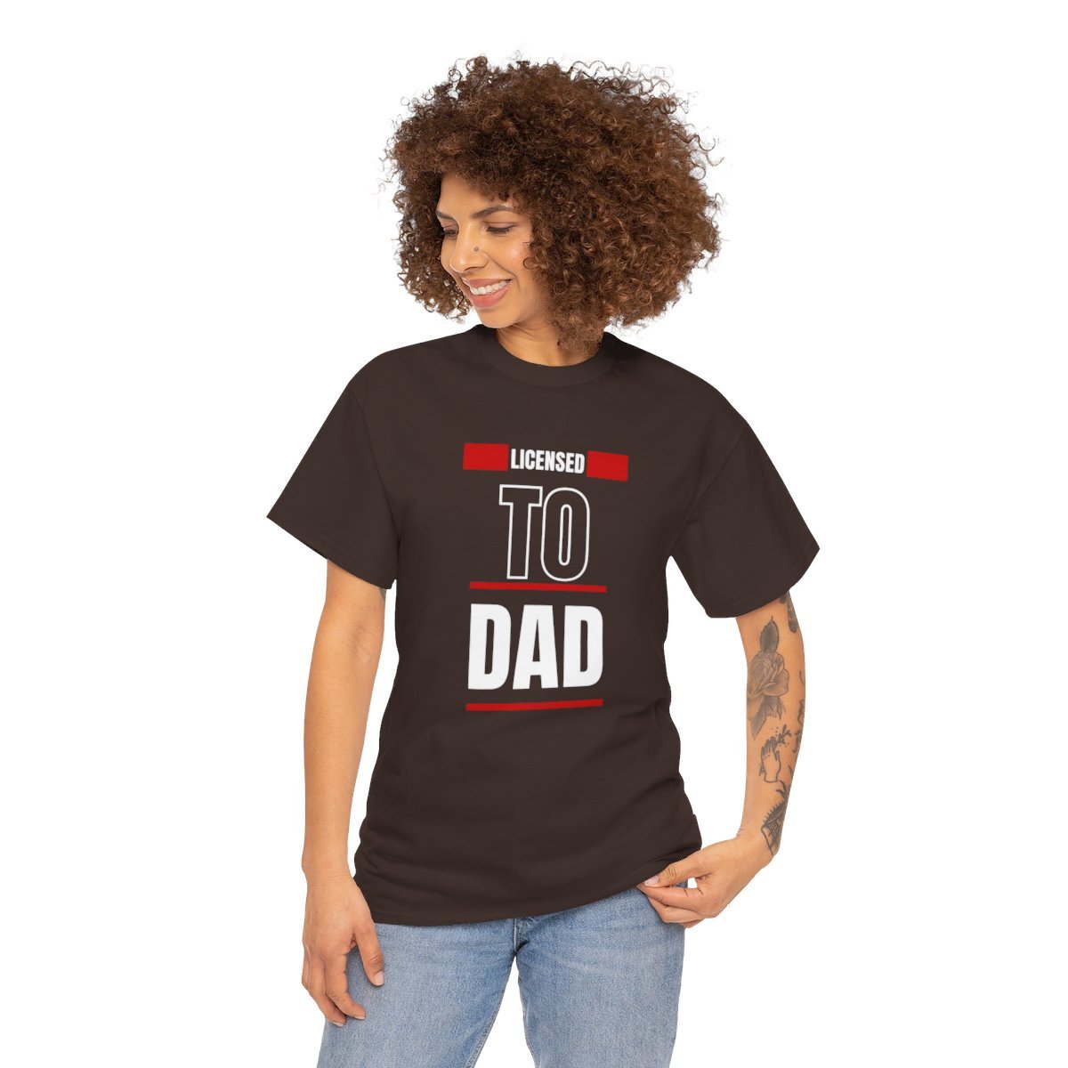 Licensed to Dad: Unisex Heavy Cotton Tee - Image 66